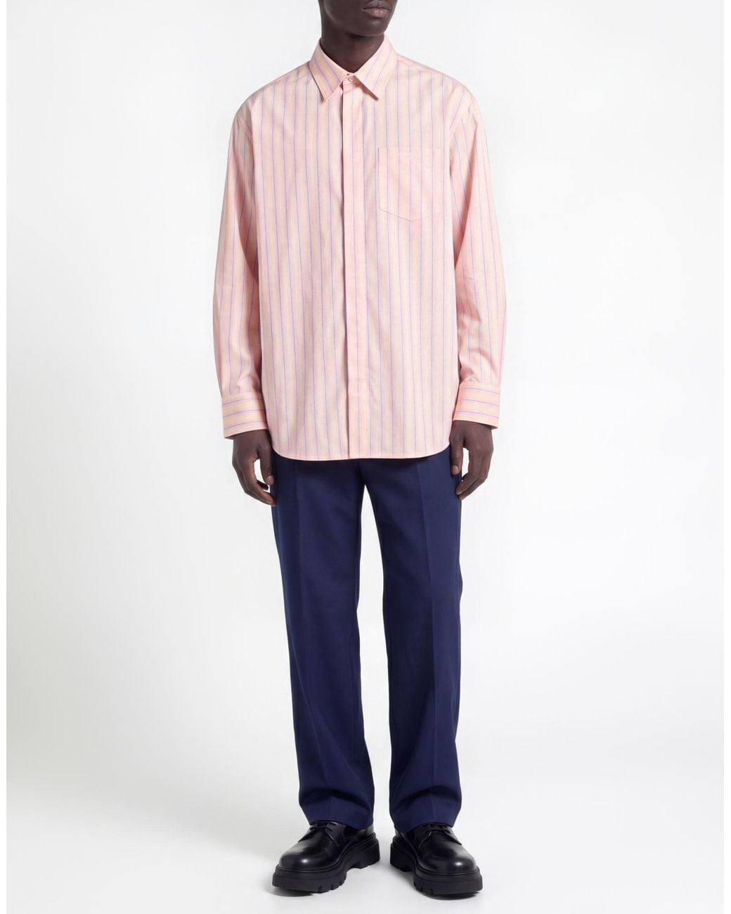 MSGM Pink Shirt Cotton, Polyester for men