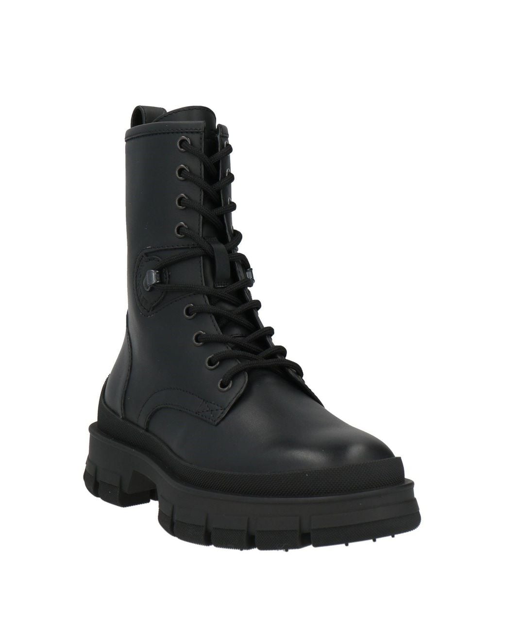 Moncler Black Ankle Boots Leather