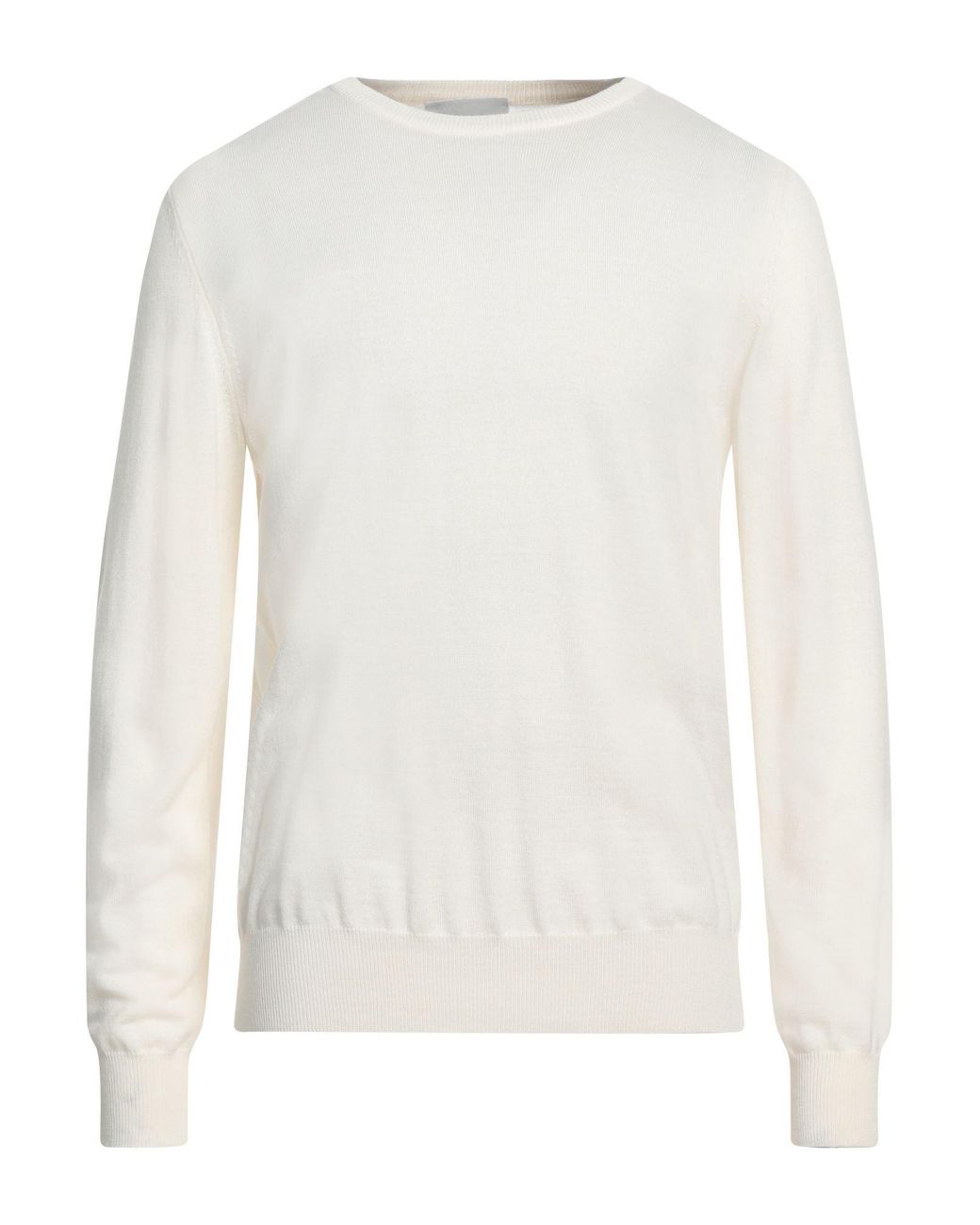Vneck White Jumper for men