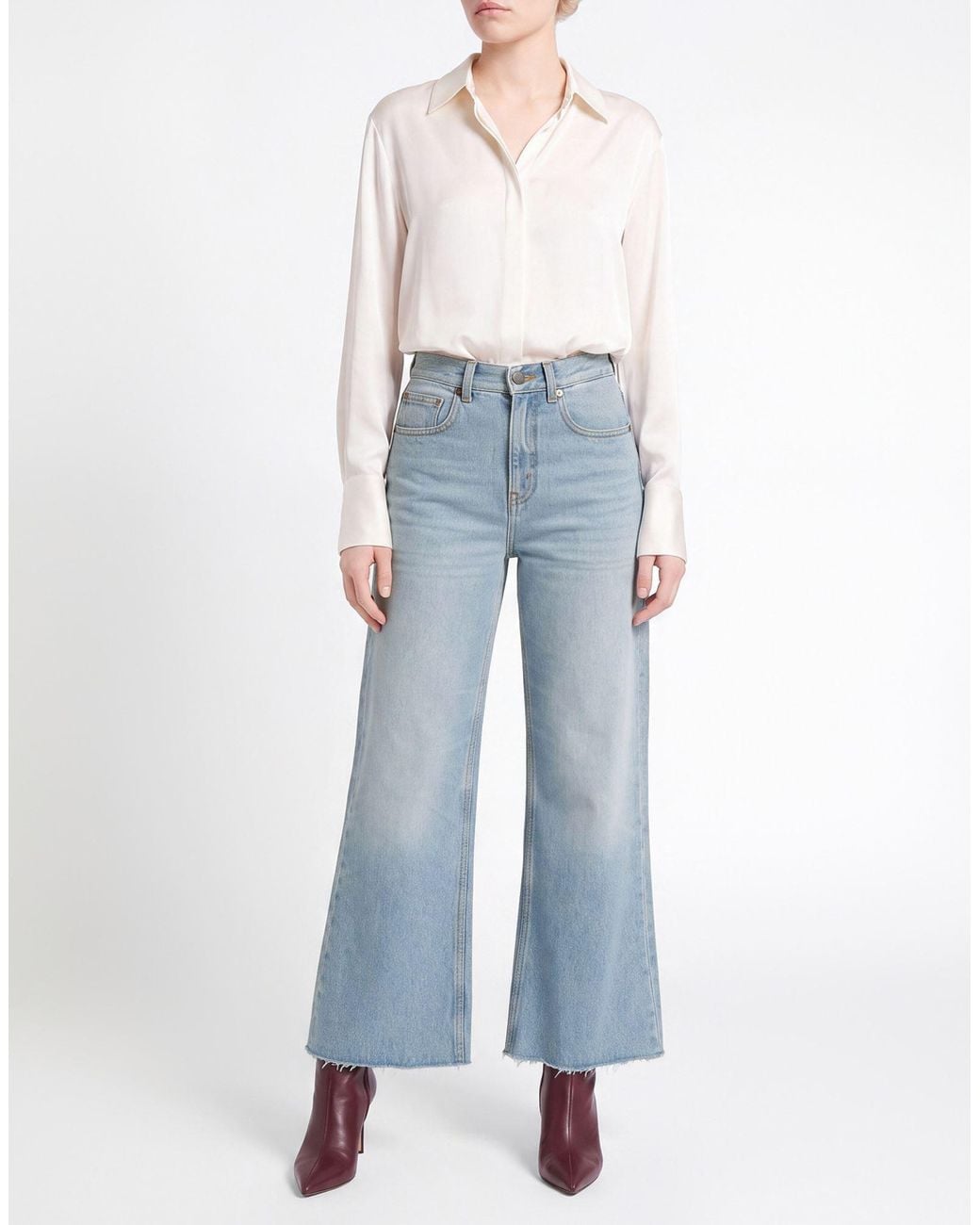 Victoria Beckham Blue Jeans Cotton