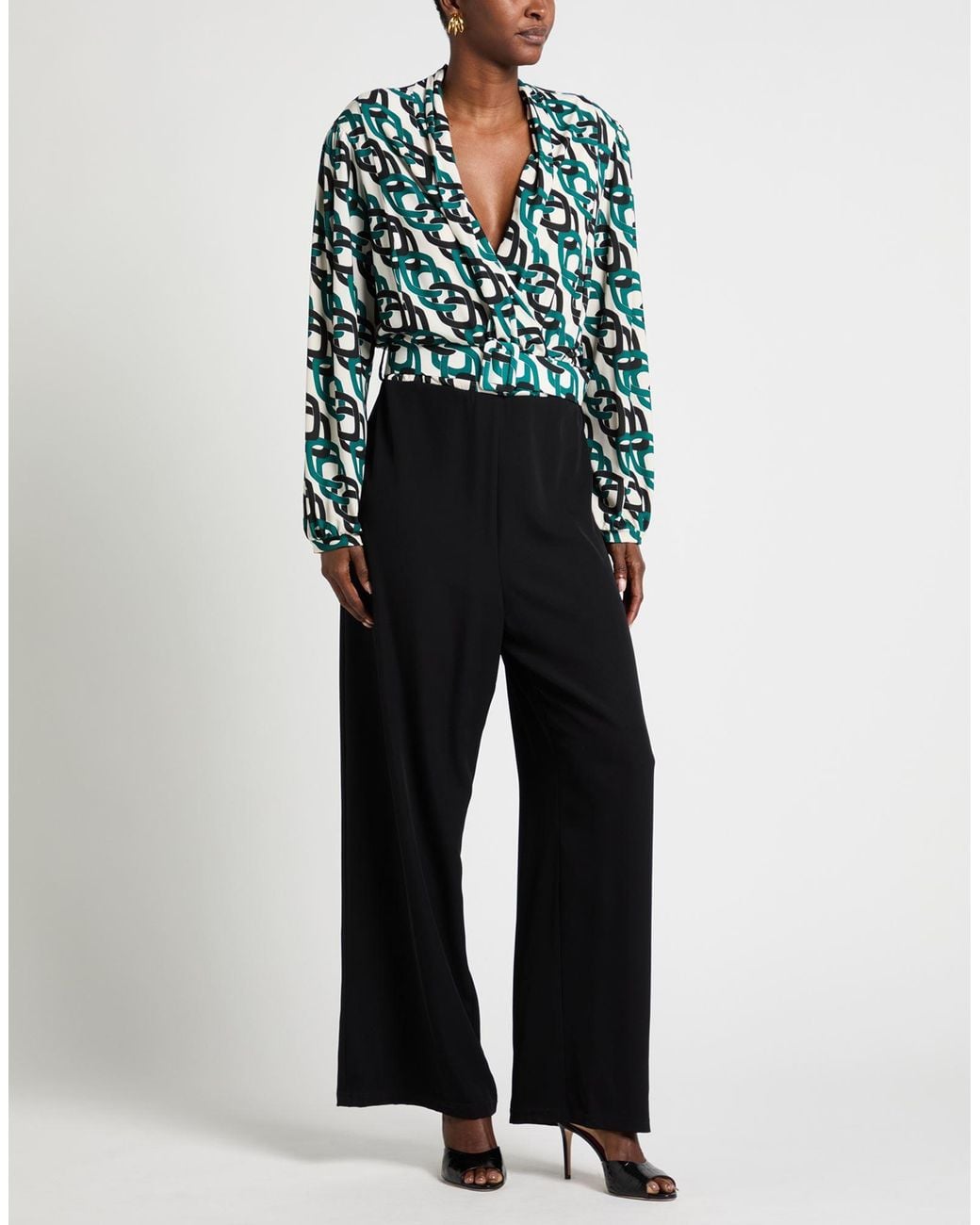 Rinascimento Green Jumpsuit Polyester, Elastane