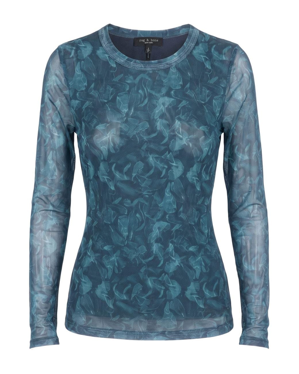 Rag & Bone Blue T-Shirt Polyester, Elastane