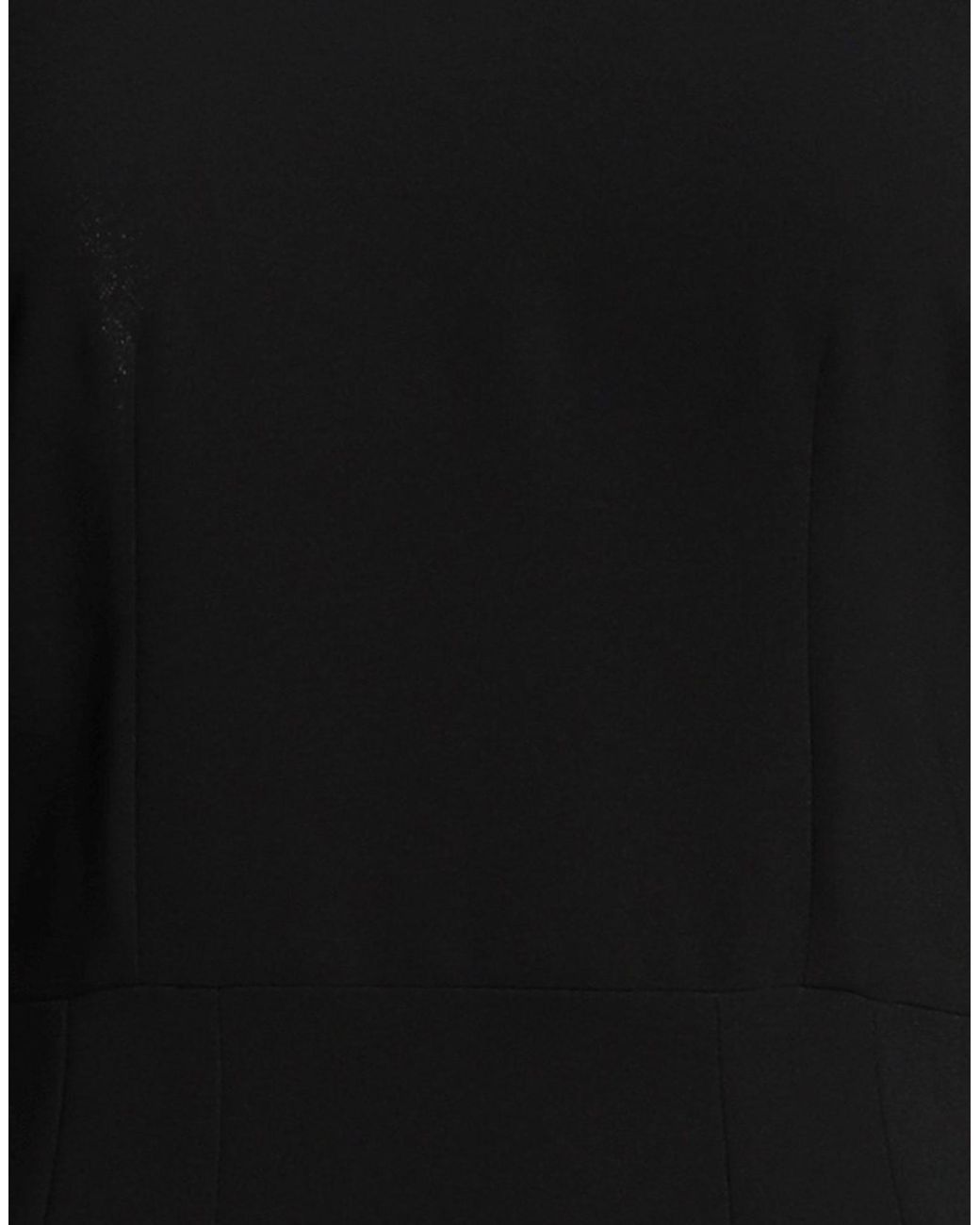 RUE DU BAC Black Midi Dress Polyester, Elastane