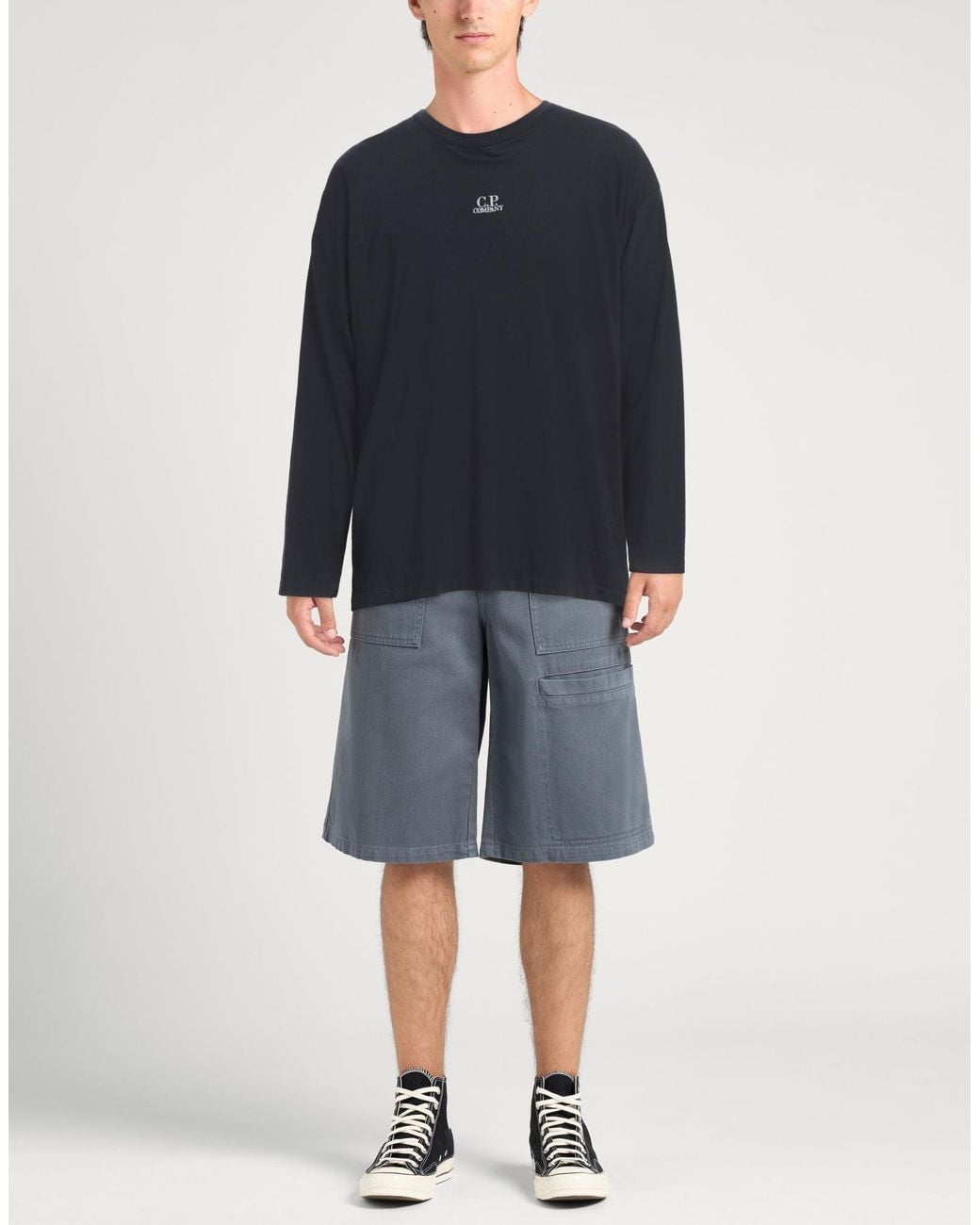 C P Company Blue Midnight T-Shirt Cotton for men
