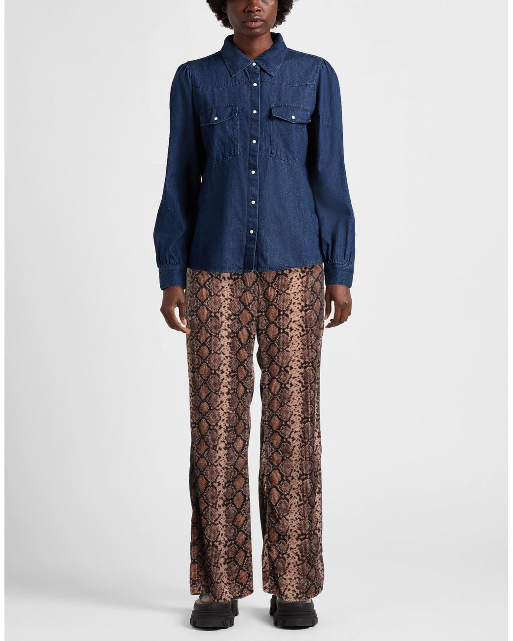 Pinko Brown Pants Cotton