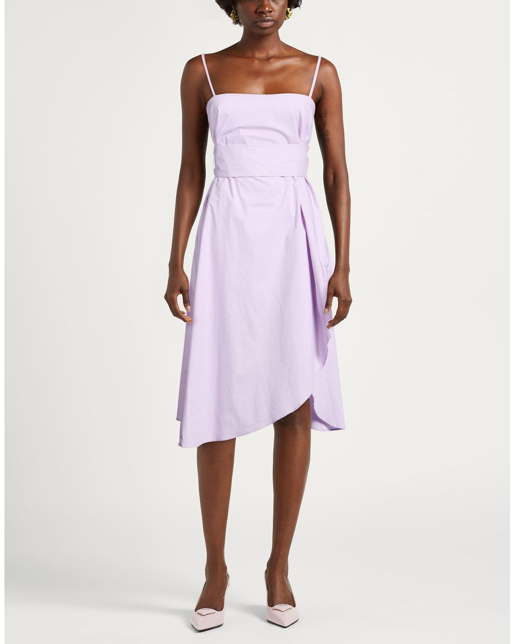 ARMANI EXCHANGE Purple Midi Dresses
