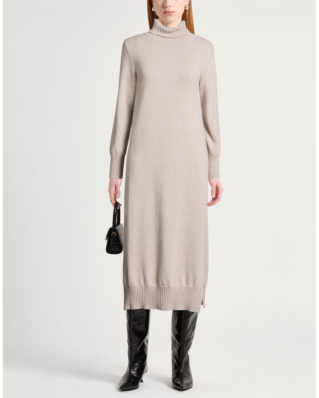 Lamberto Losani Natural Midi Dresses