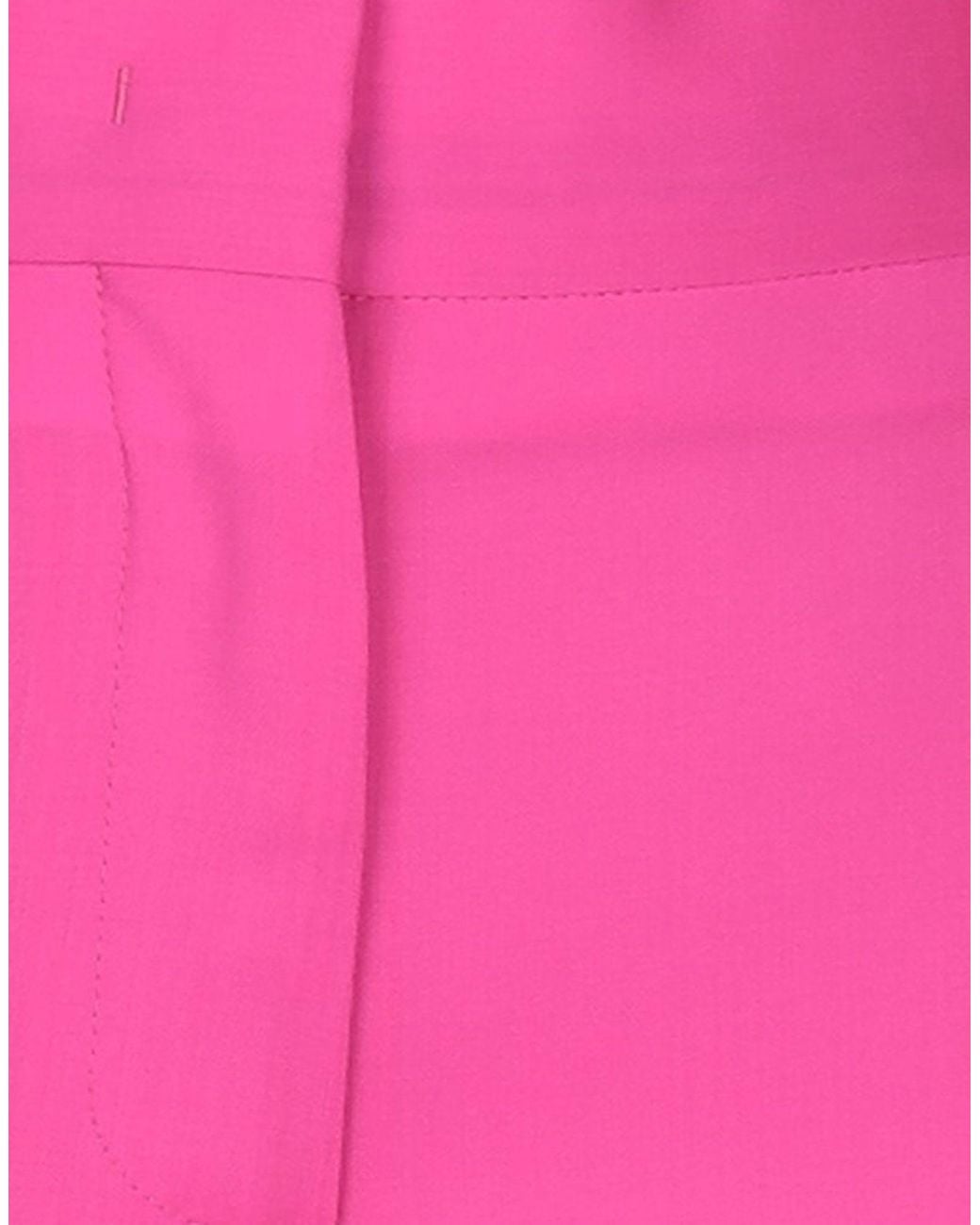 MSGM Pink Fuchsia Pants Virgin Wool