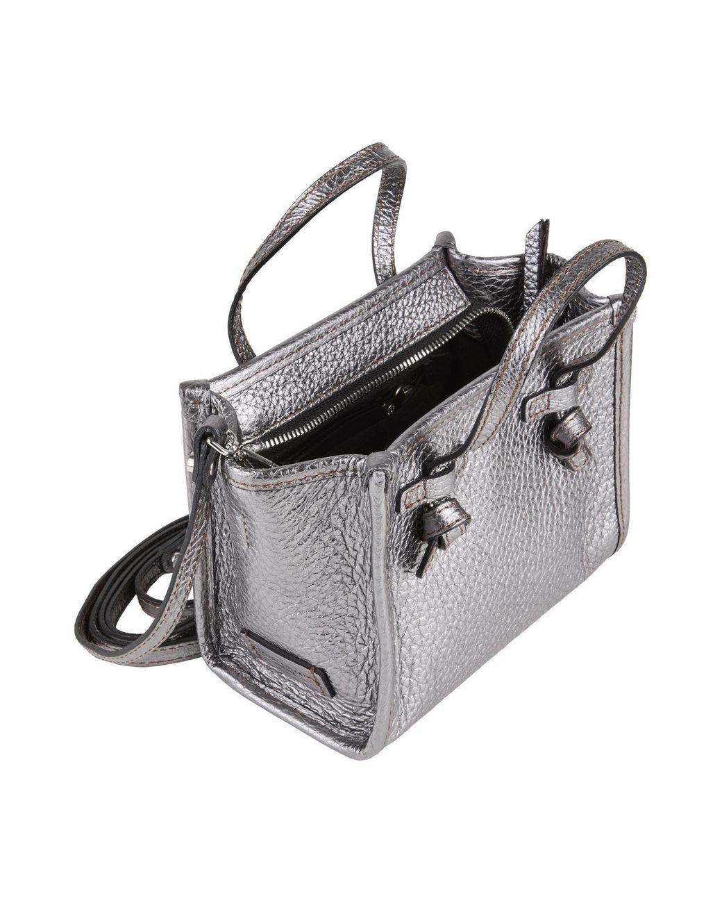 Gianni Chiarini Gray Handbag