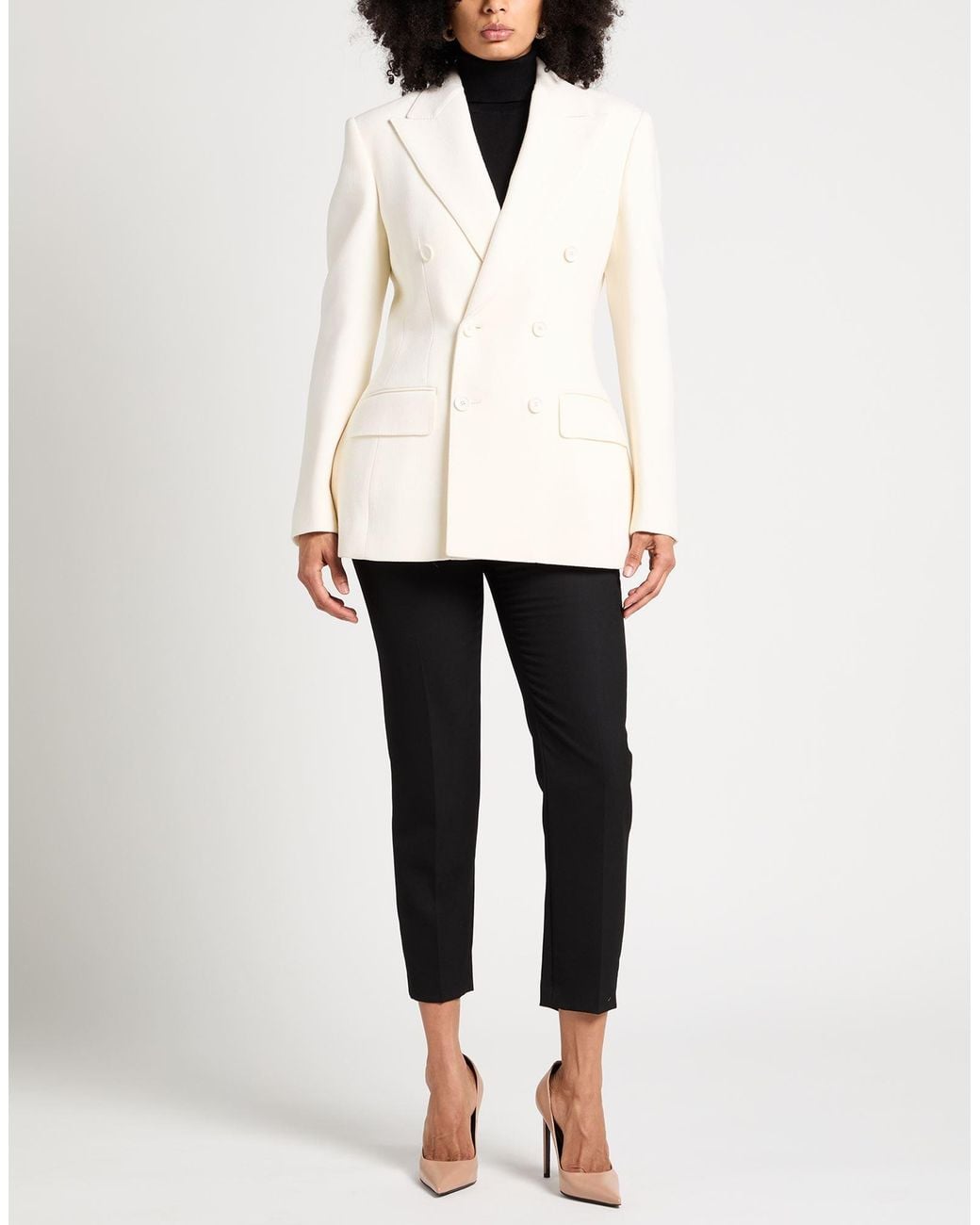 Dolce & Gabbana Natural Blazer Virgin Wool, Polyamide, Elastane