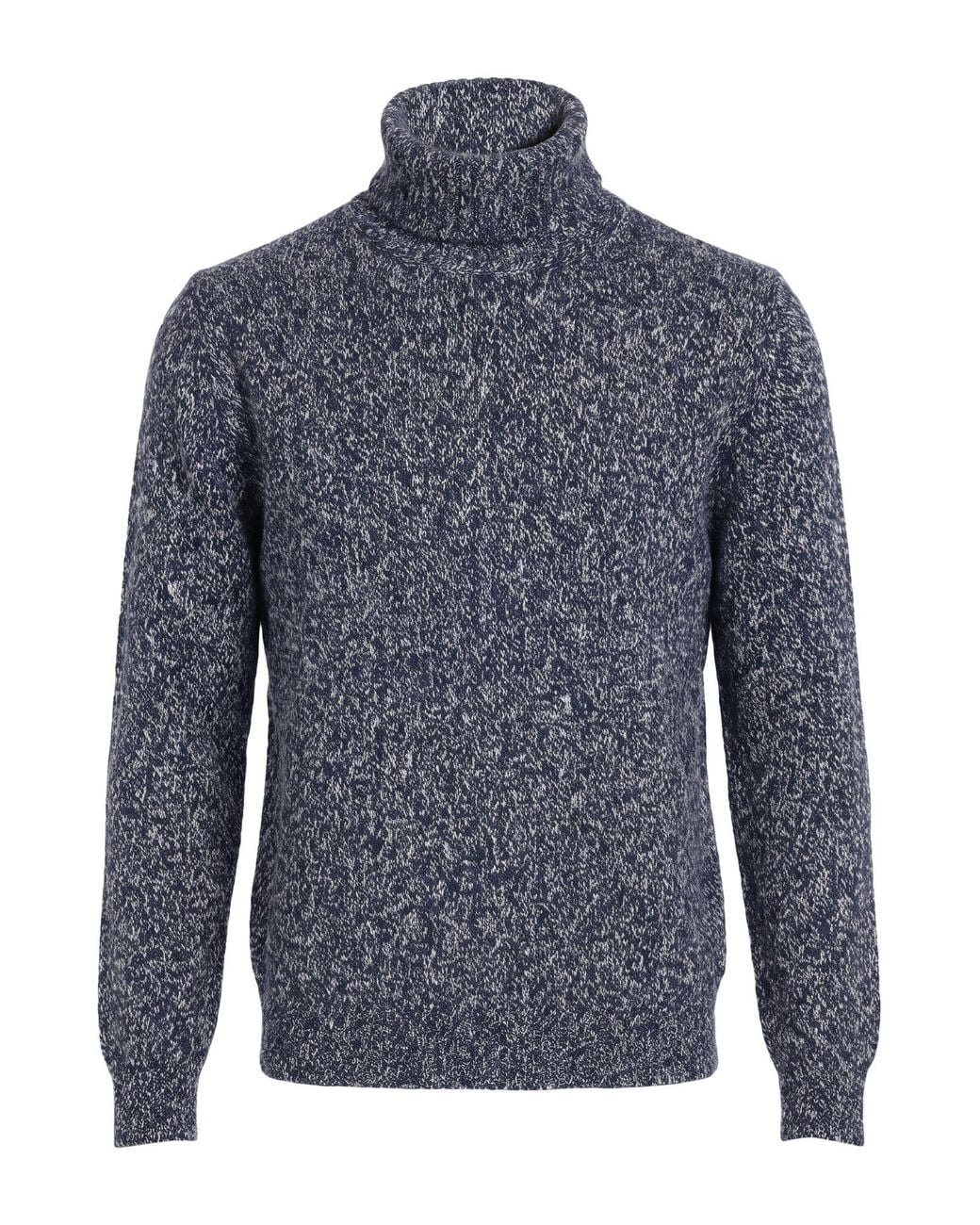 Fedeli Blue Midnight Turtleneck Wool for men