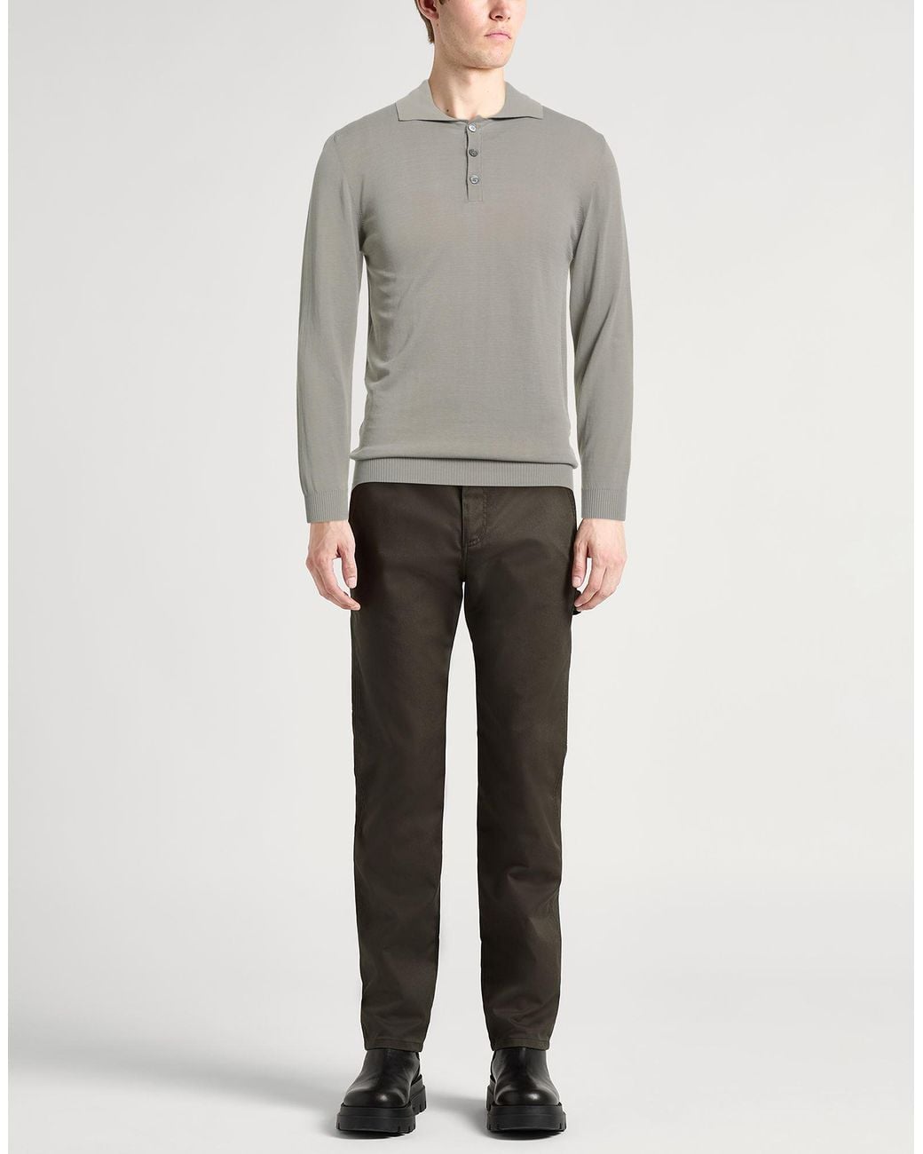 Daniele Fiesoli Gray Jumper for men