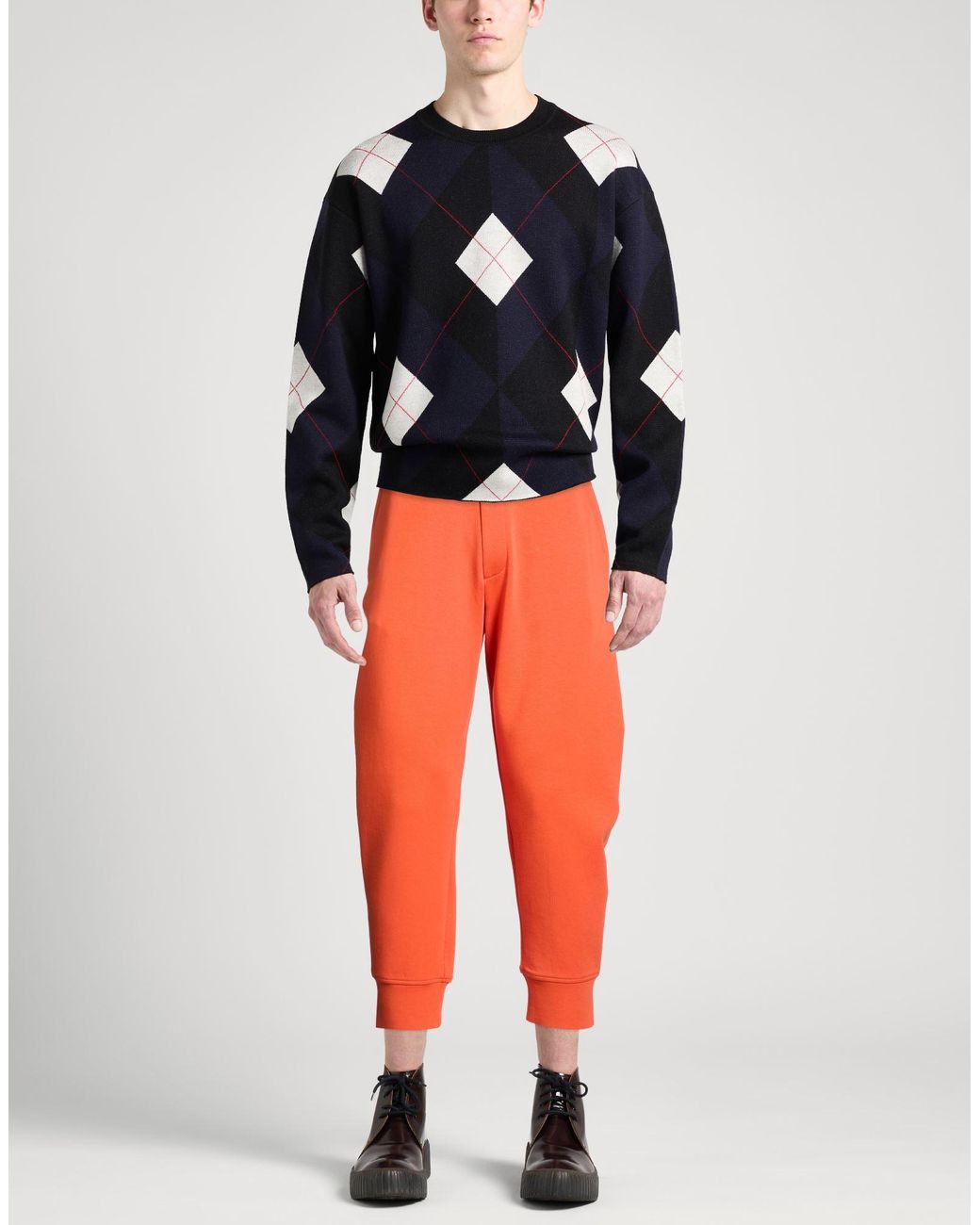 Emporio Armani Orange Trouser for men