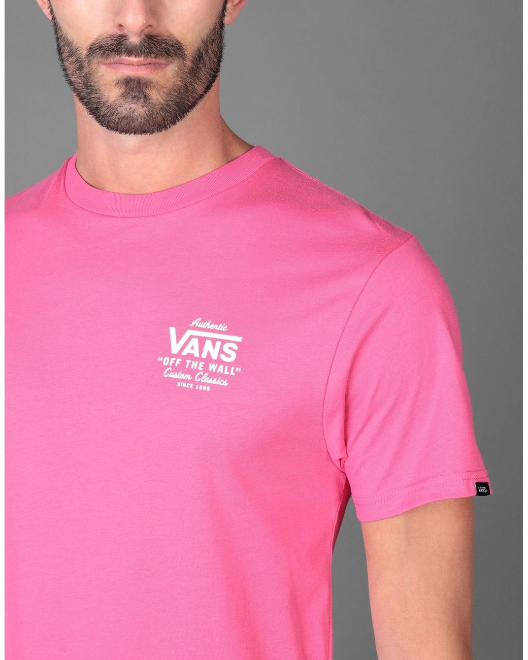 strimmel Det er det heldige Overskæg Vans T-shirt in Pink for Men | Lyst