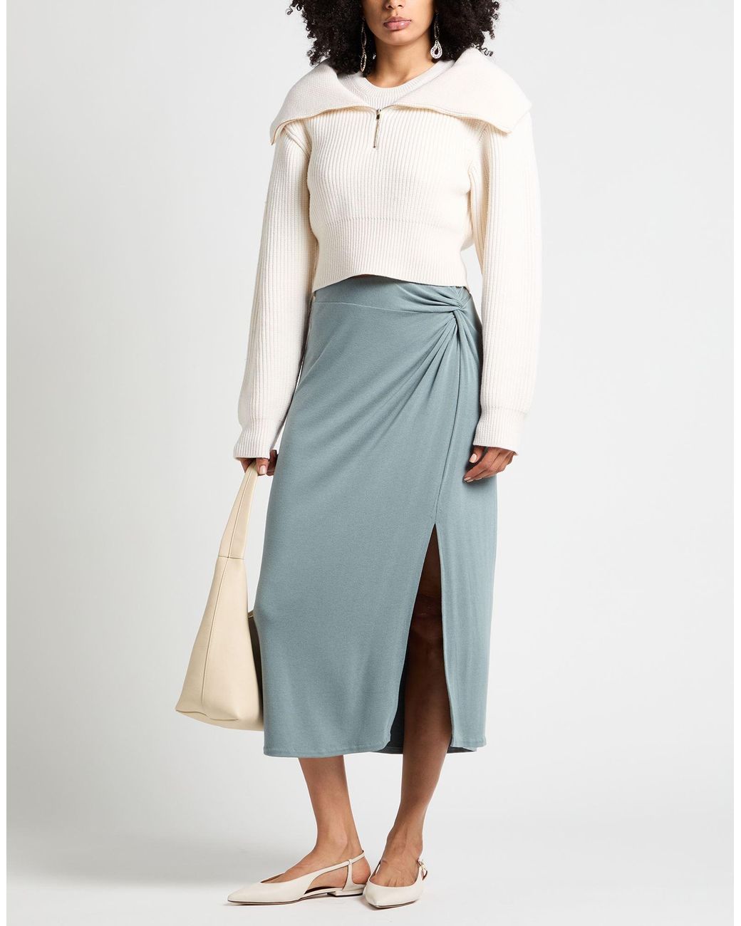 Vince Blue Midi Skirts