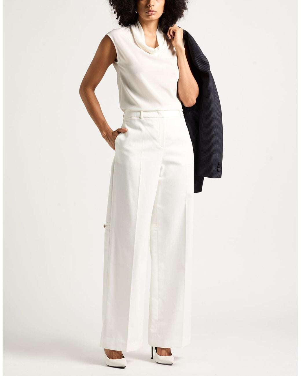 Fendi White Pants Cotton