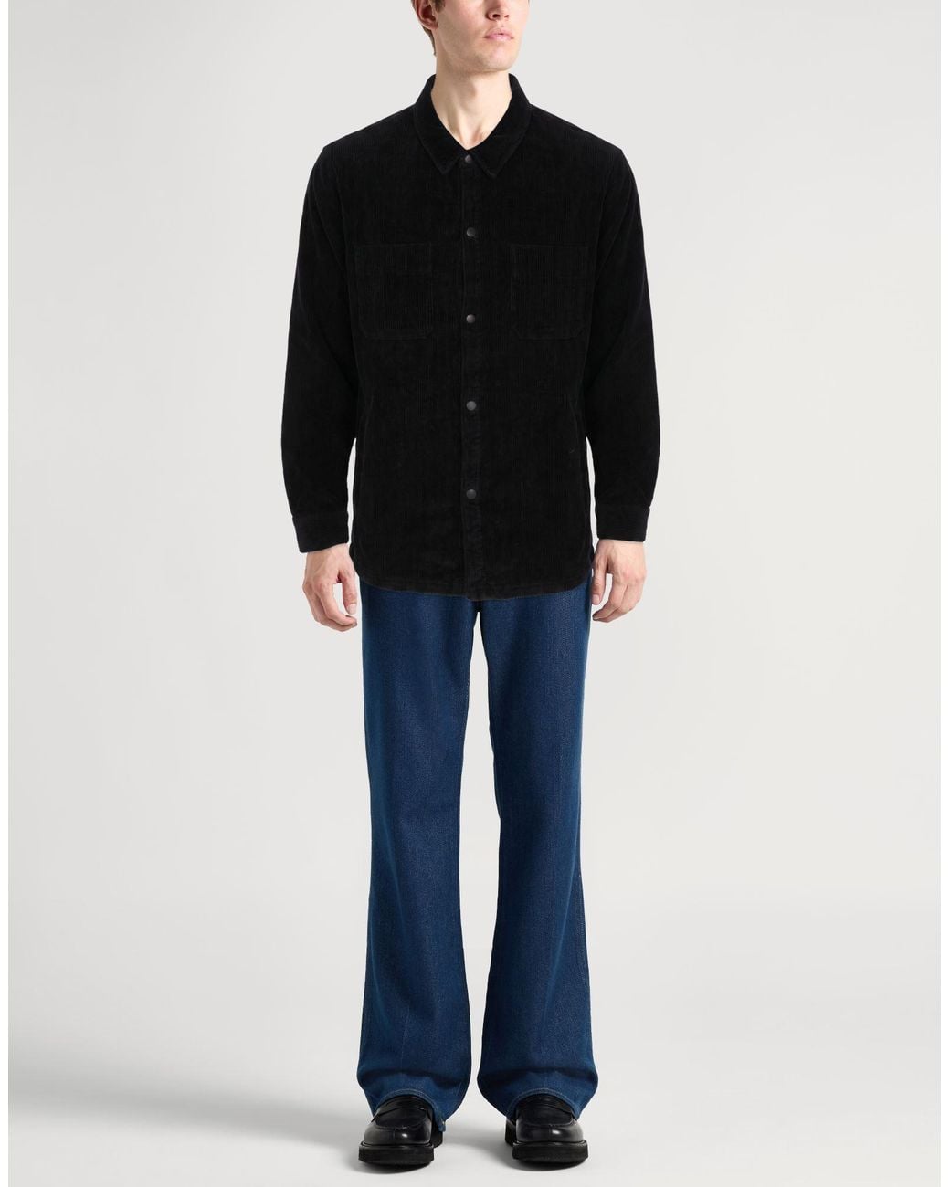 Crossley Black Shirt Cotton for men