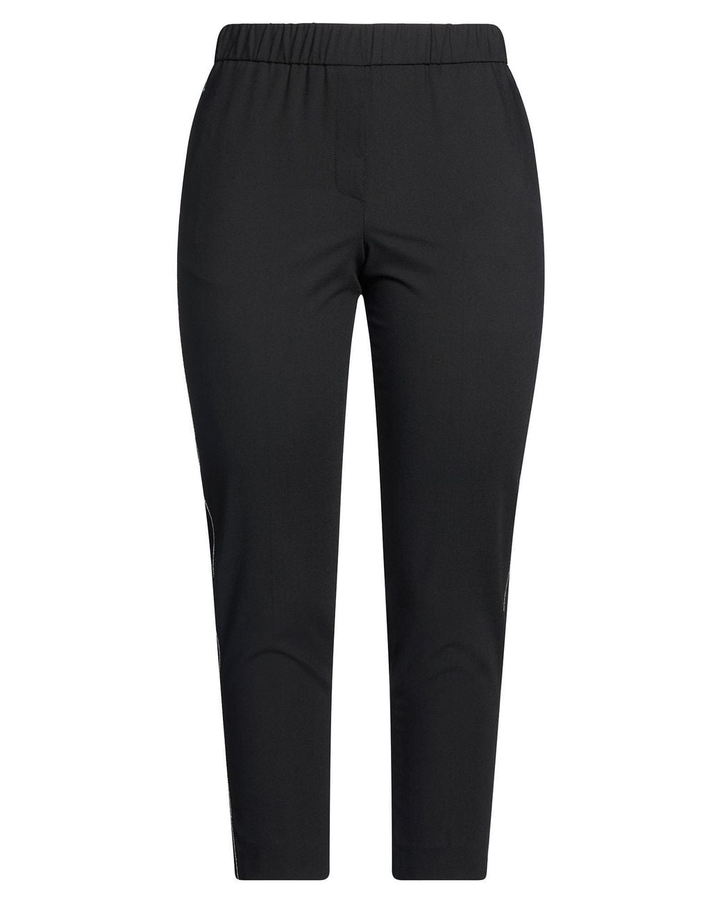Peserico Black Pants Polyester, Wool, Elastane