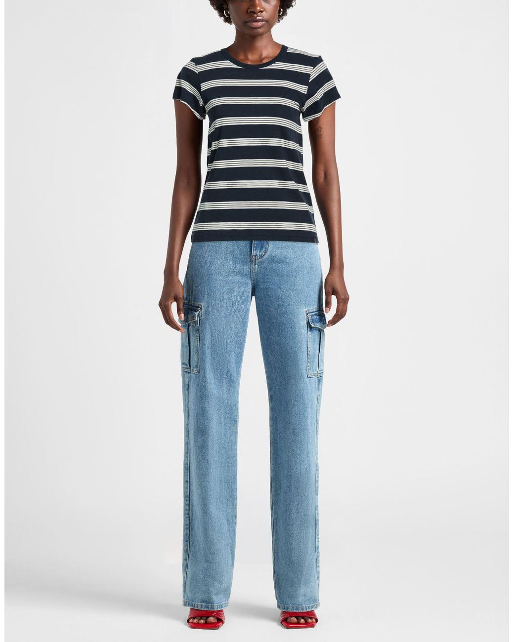 Rag & Bone Blue T-Shirt Pima Cotton