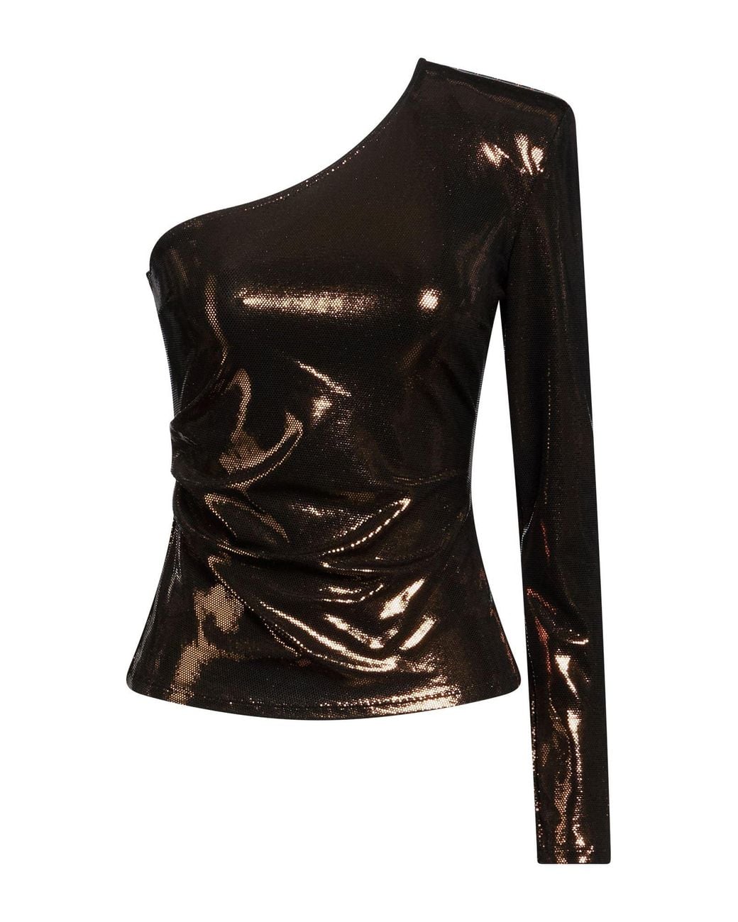 Patrizia Pepe Black Top Acetate, Elastane