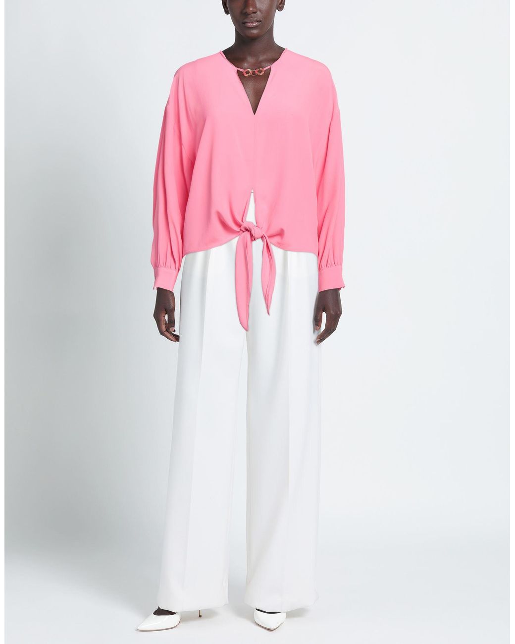 SIMONA CORSELLINI Pink Top Acetate, Silk