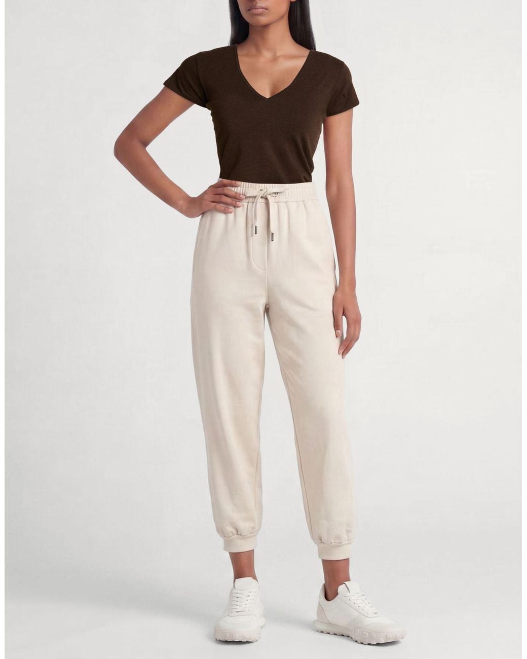 Ballantyne Brown Chocolate T-Shirt Cotton, Cashmere, Elastane