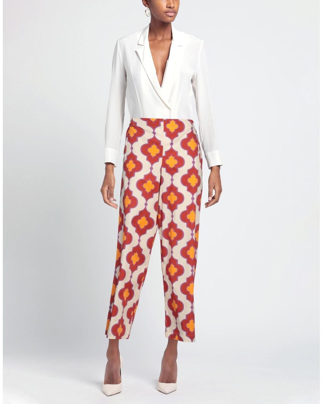 Niu Red Pants Cotton, Elastane