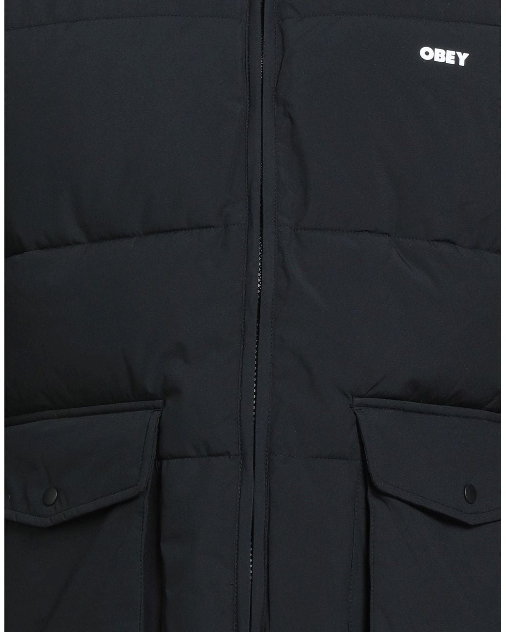 Obey Black Puffer Polyester for men