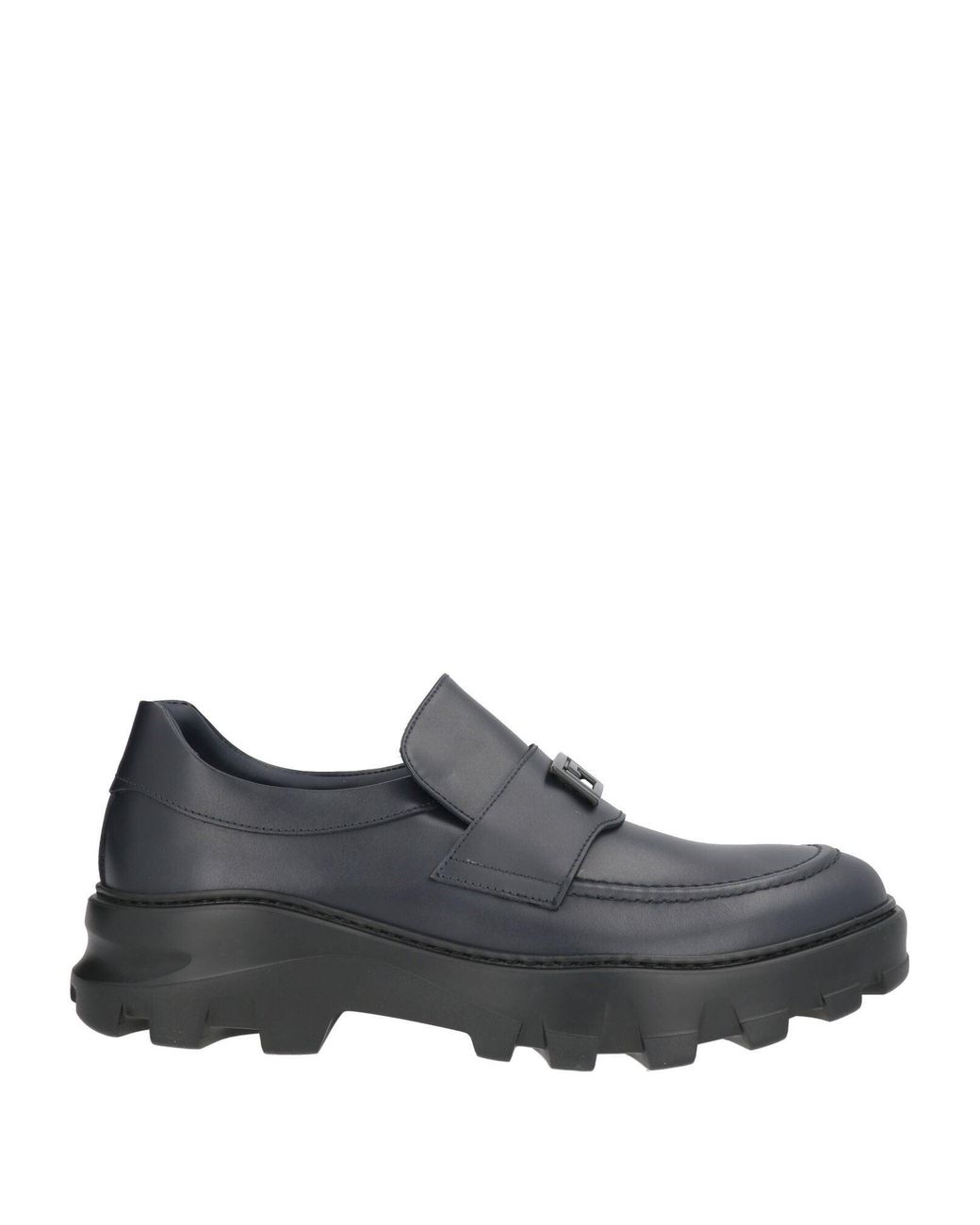 Giovanni Conti Gray Midnight Loafers Calfskin for men