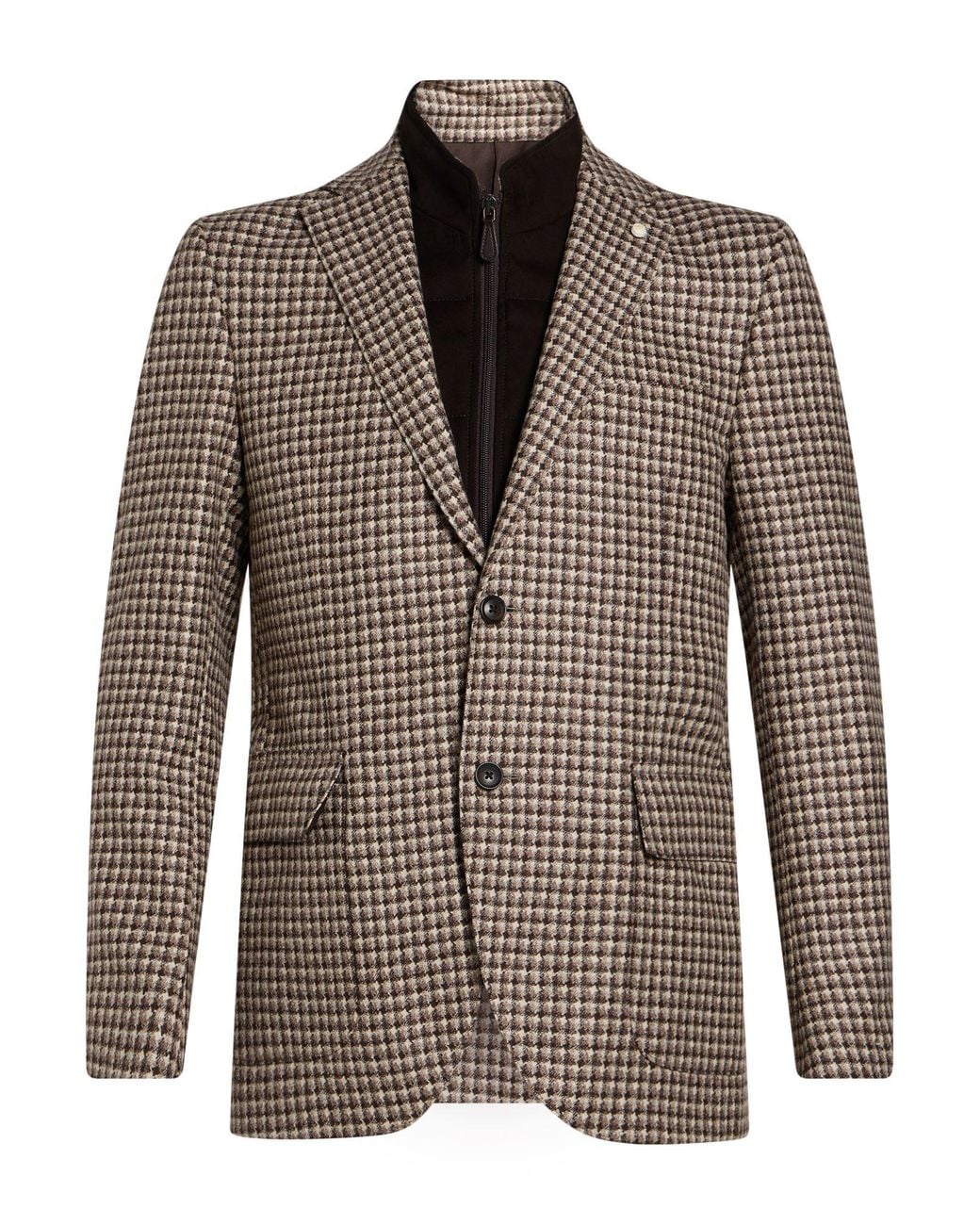 Luigi Bianchi Brown Blazer Wool for men