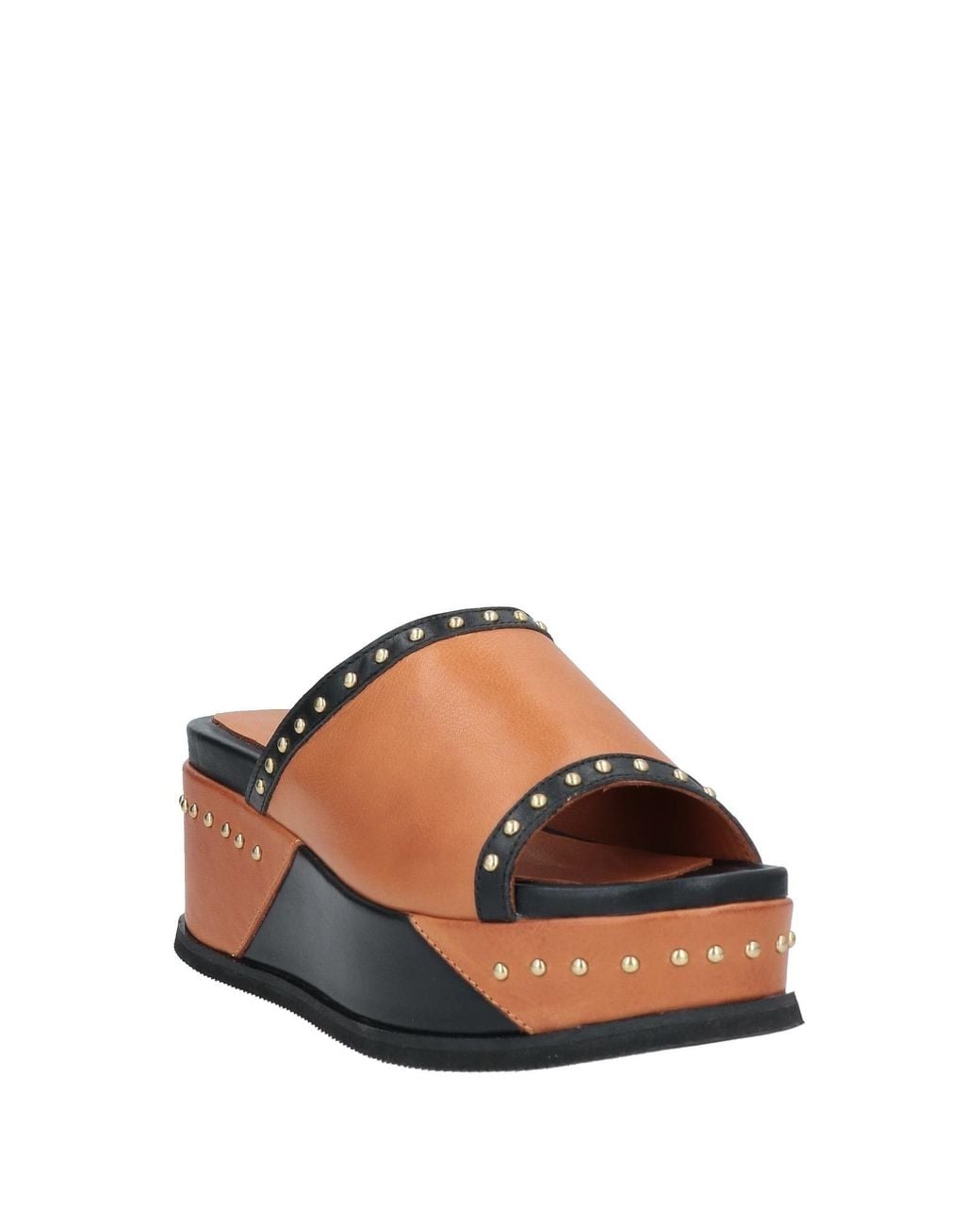 CafeNoir Brown Tan Sandals Soft Leather