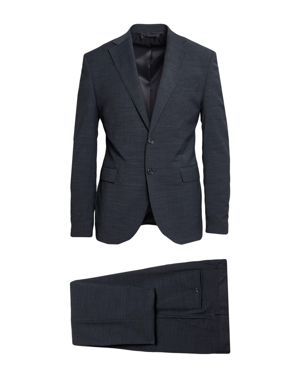 Angelo Nardelli Blue Suit Virgin Wool, Elastane for men