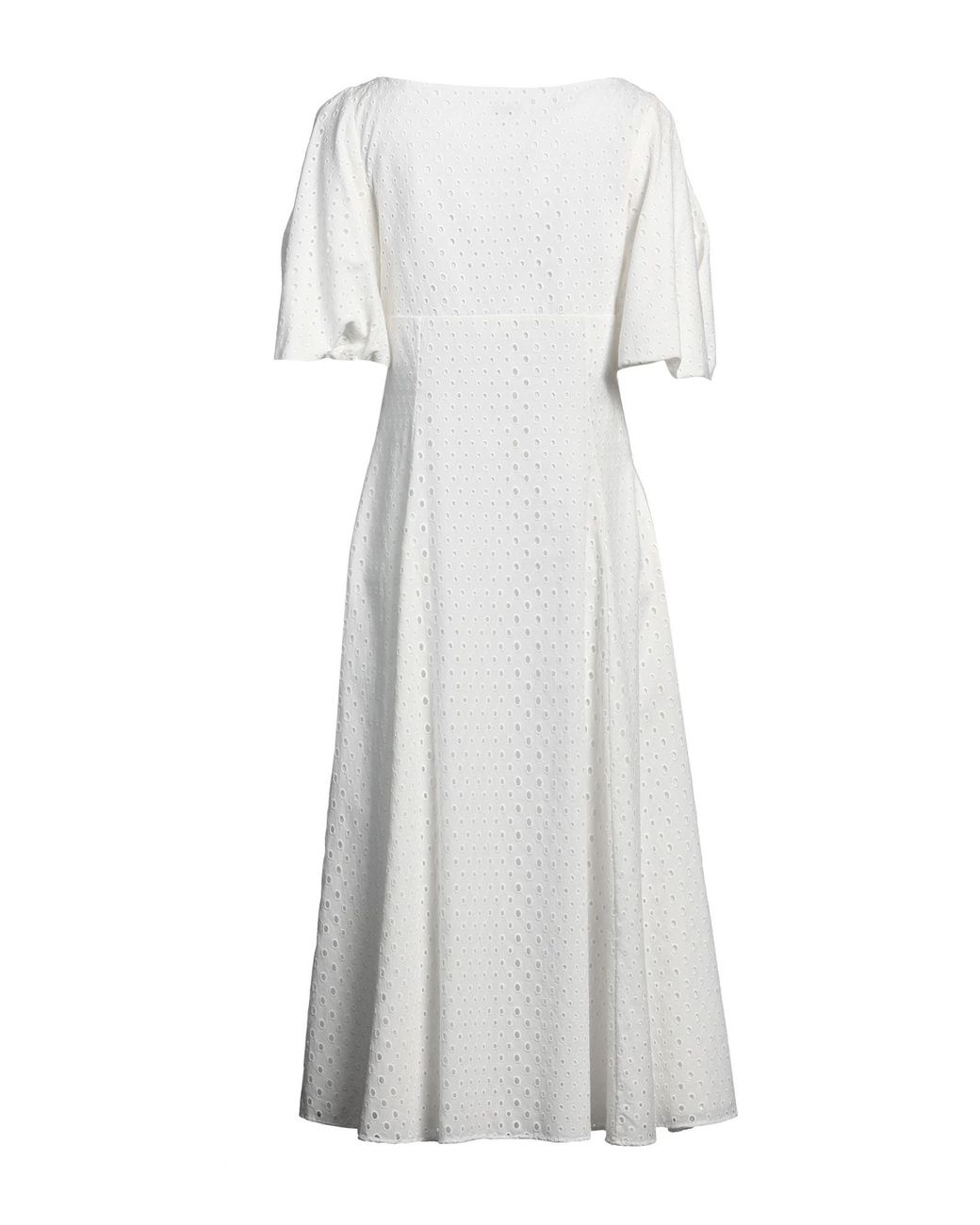 KENZO White Midi Dress Cotton