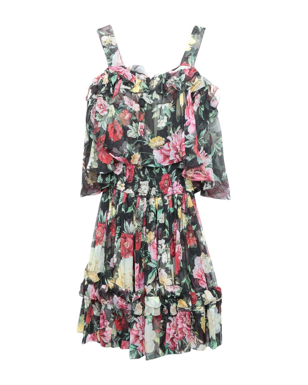 Dolce & Gabbana Black Mini Dress Silk