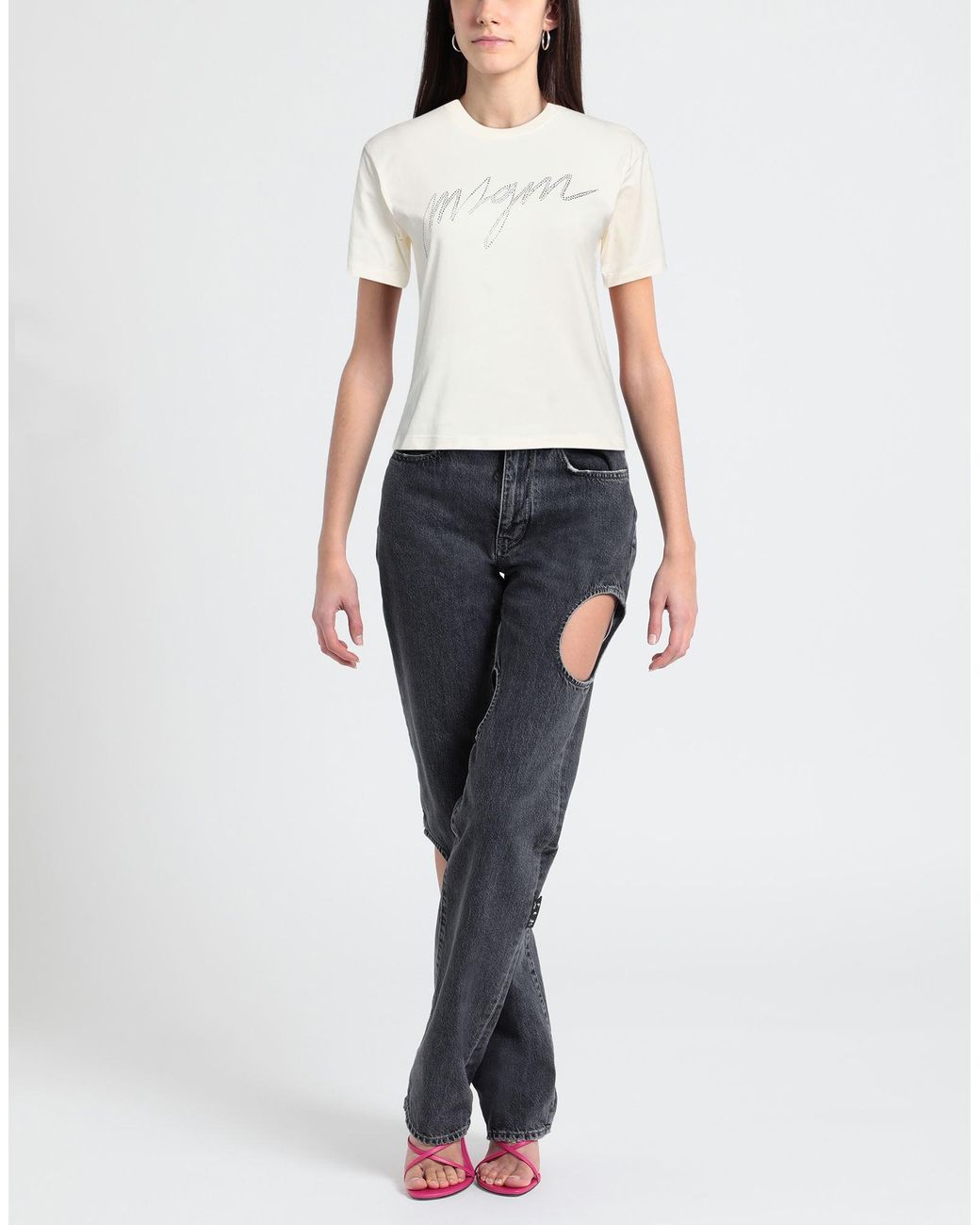 MSGM White T-shirt