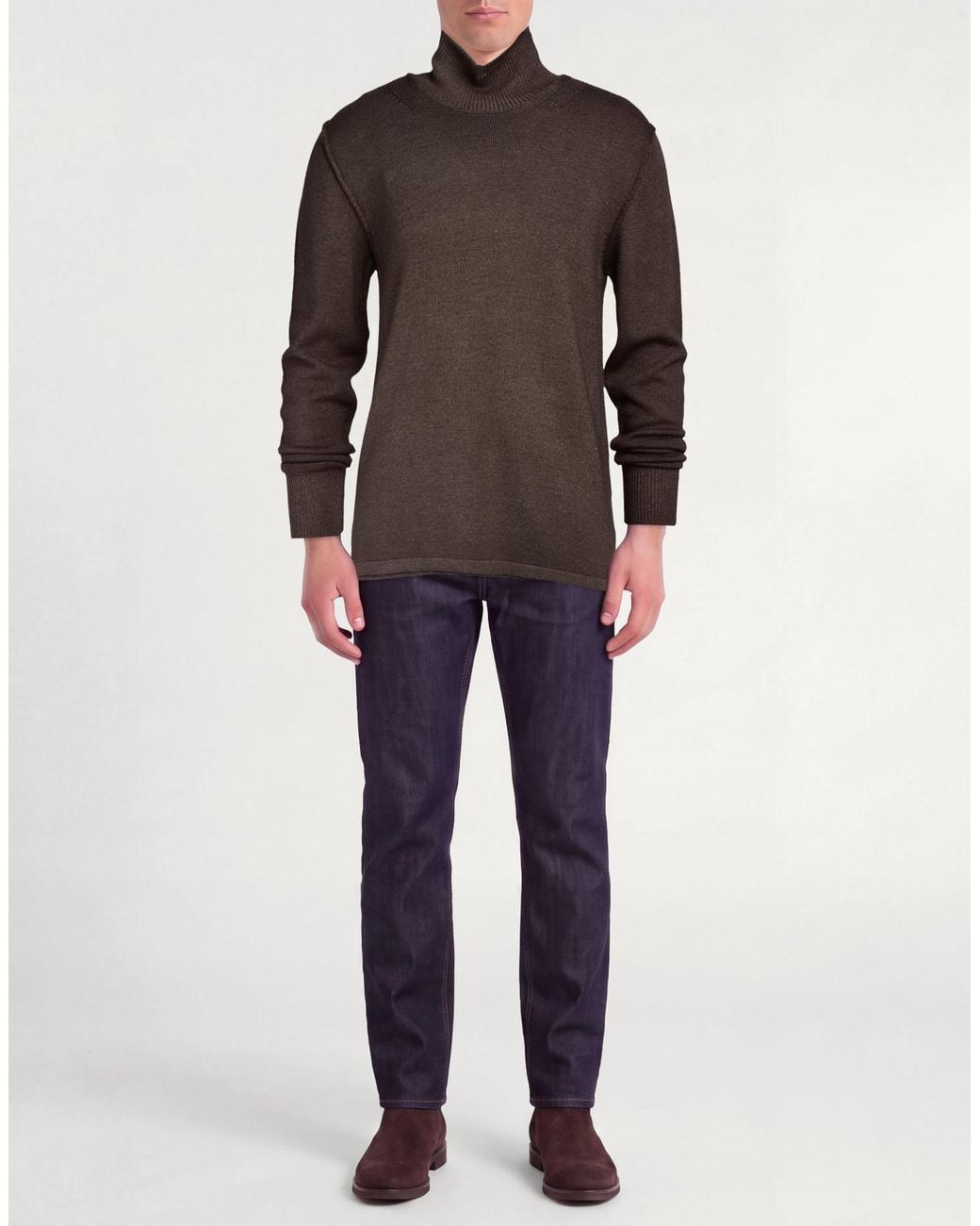 Paolo Pecora Brown Turtleneck for men