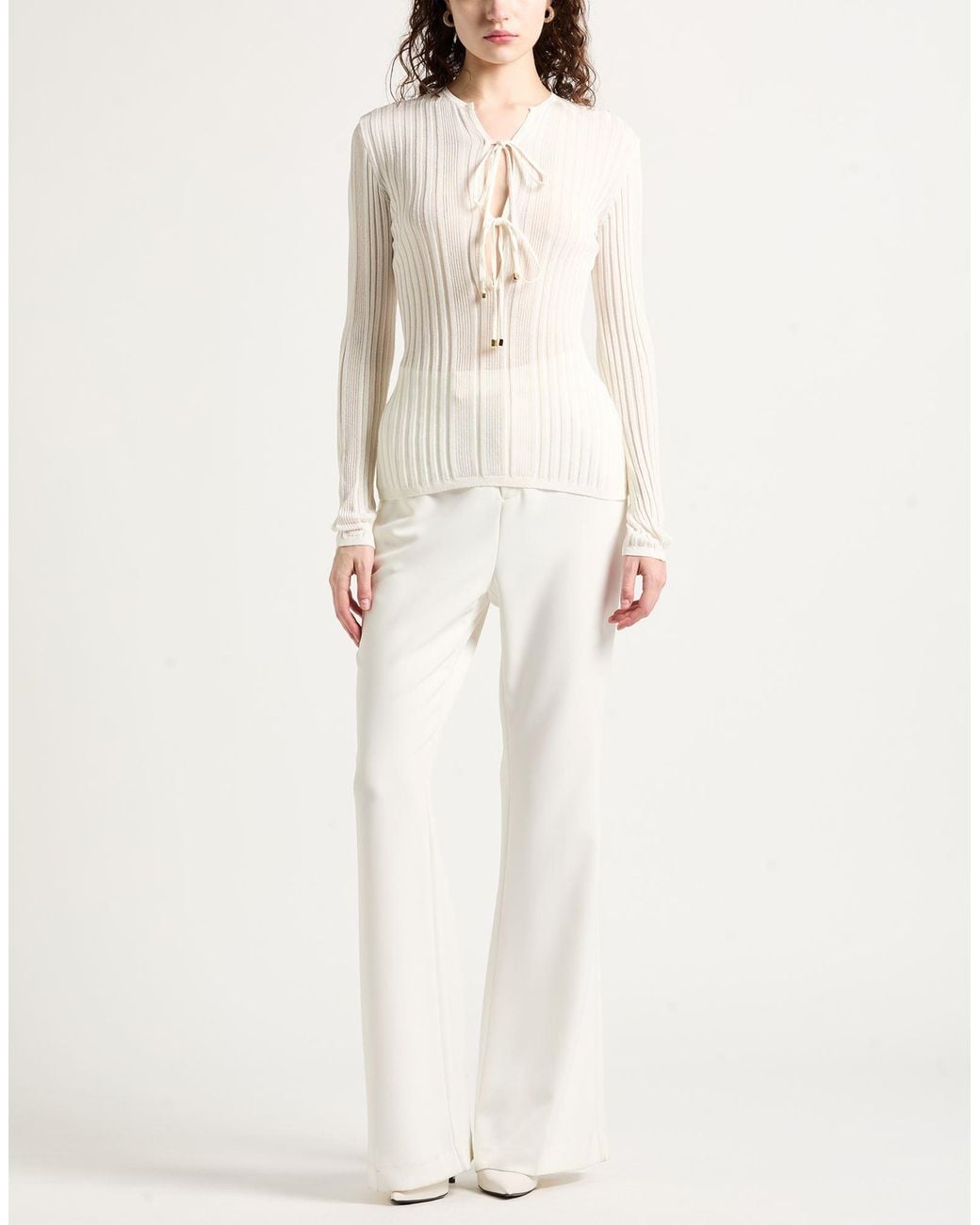Elisabetta Franchi White Jumper