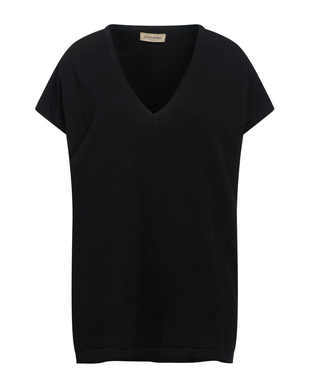 Gentry Portofino Black Sweater Virgin Wool, Cashmere