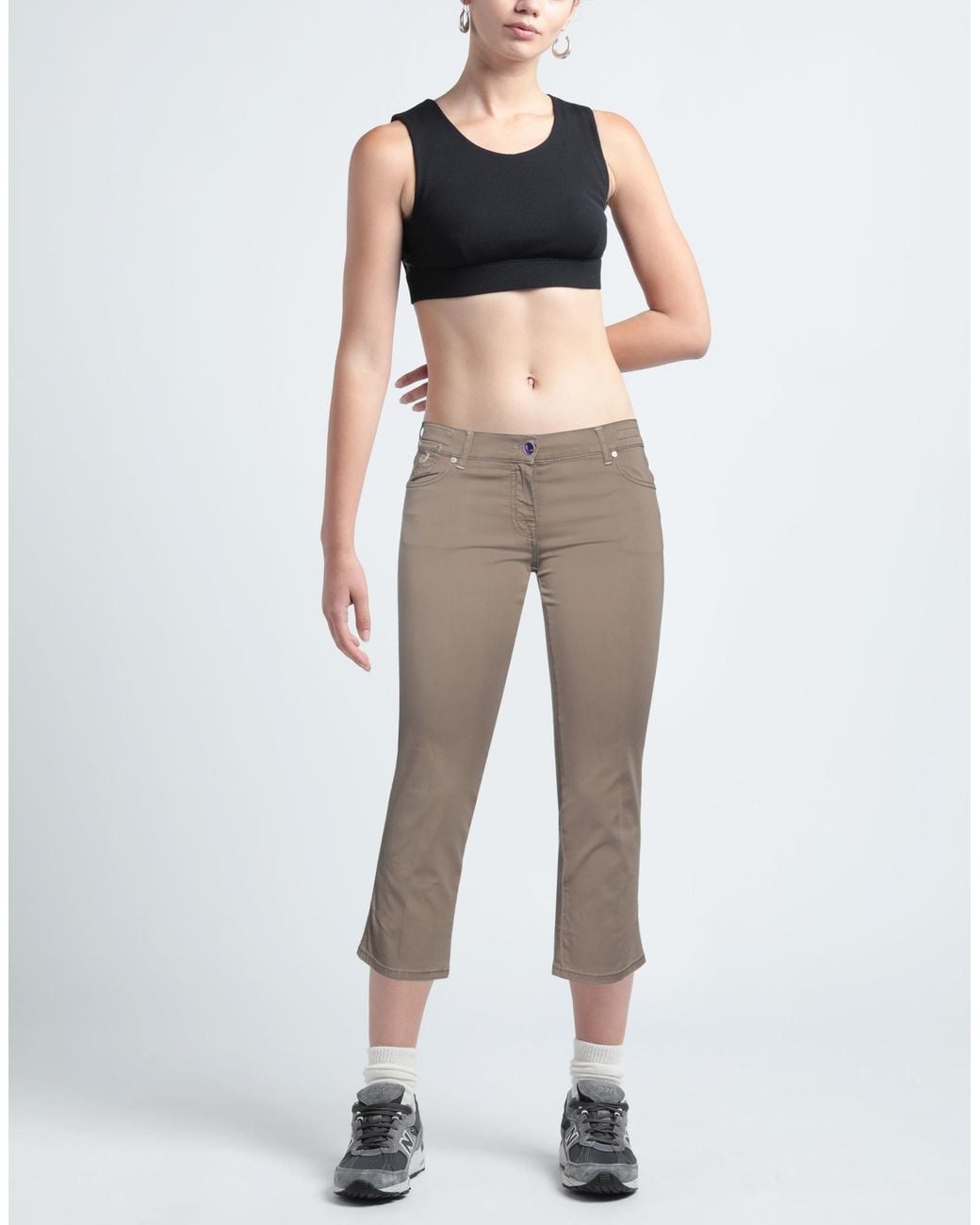 Jacob Cohen Gray Taupe Pants Cotton, Elastane