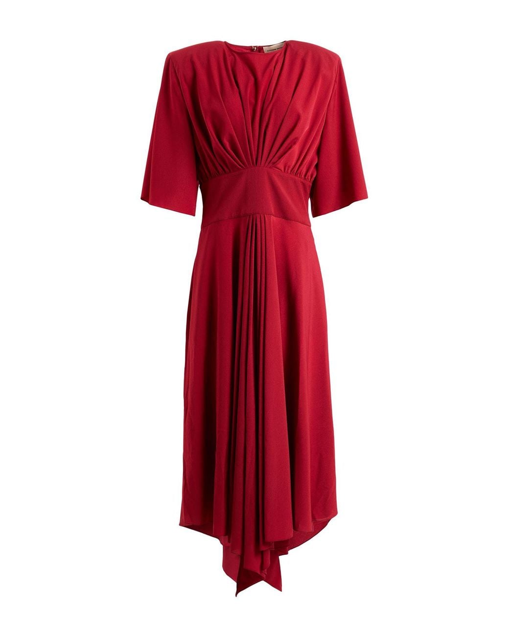 Alexandre Vauthier Red Midi Dress Polyester