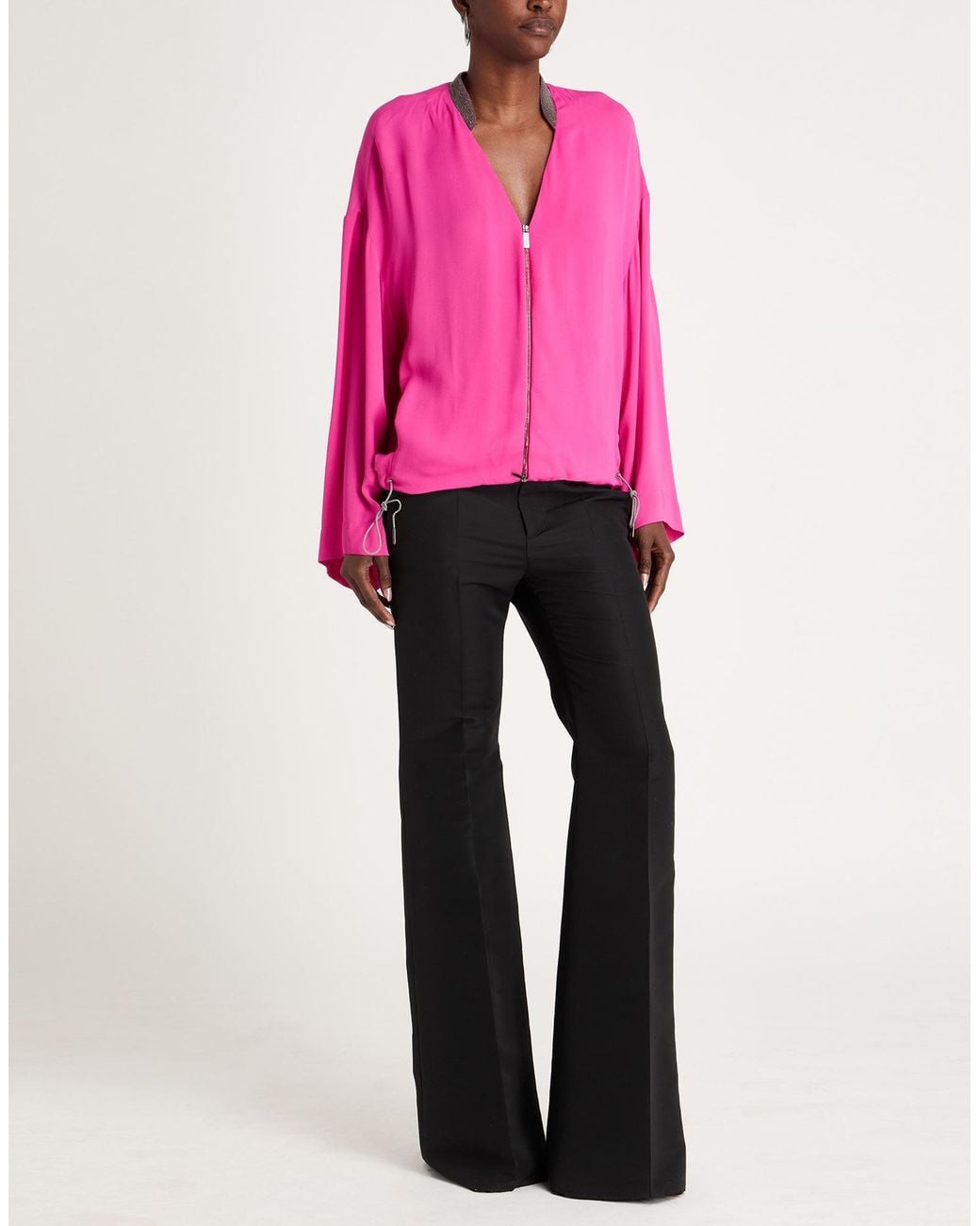 Fabiana Filippi Pink Fuchsia Jacket Viscose