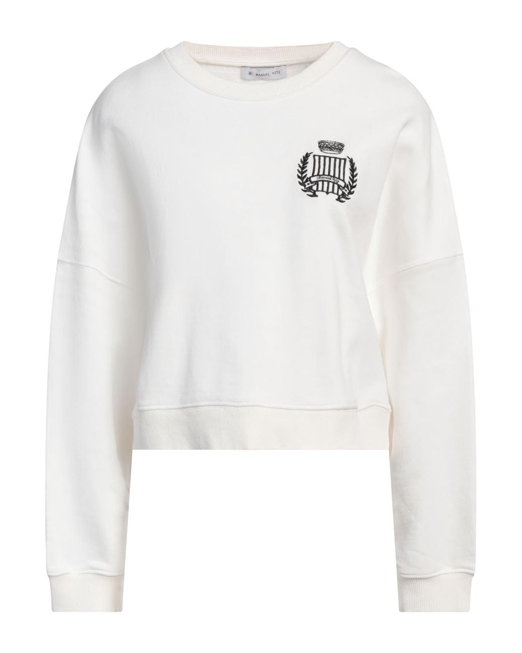 Manuel Ritz White Sweatshirt Cotton