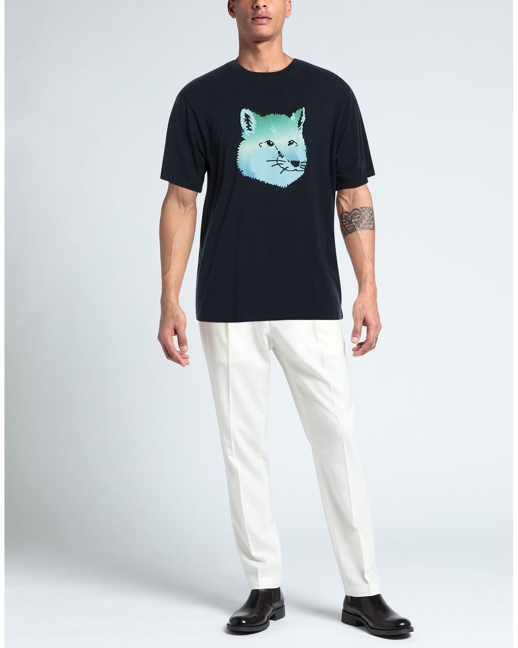 Maison Kitsuné Blue T-shirt for men