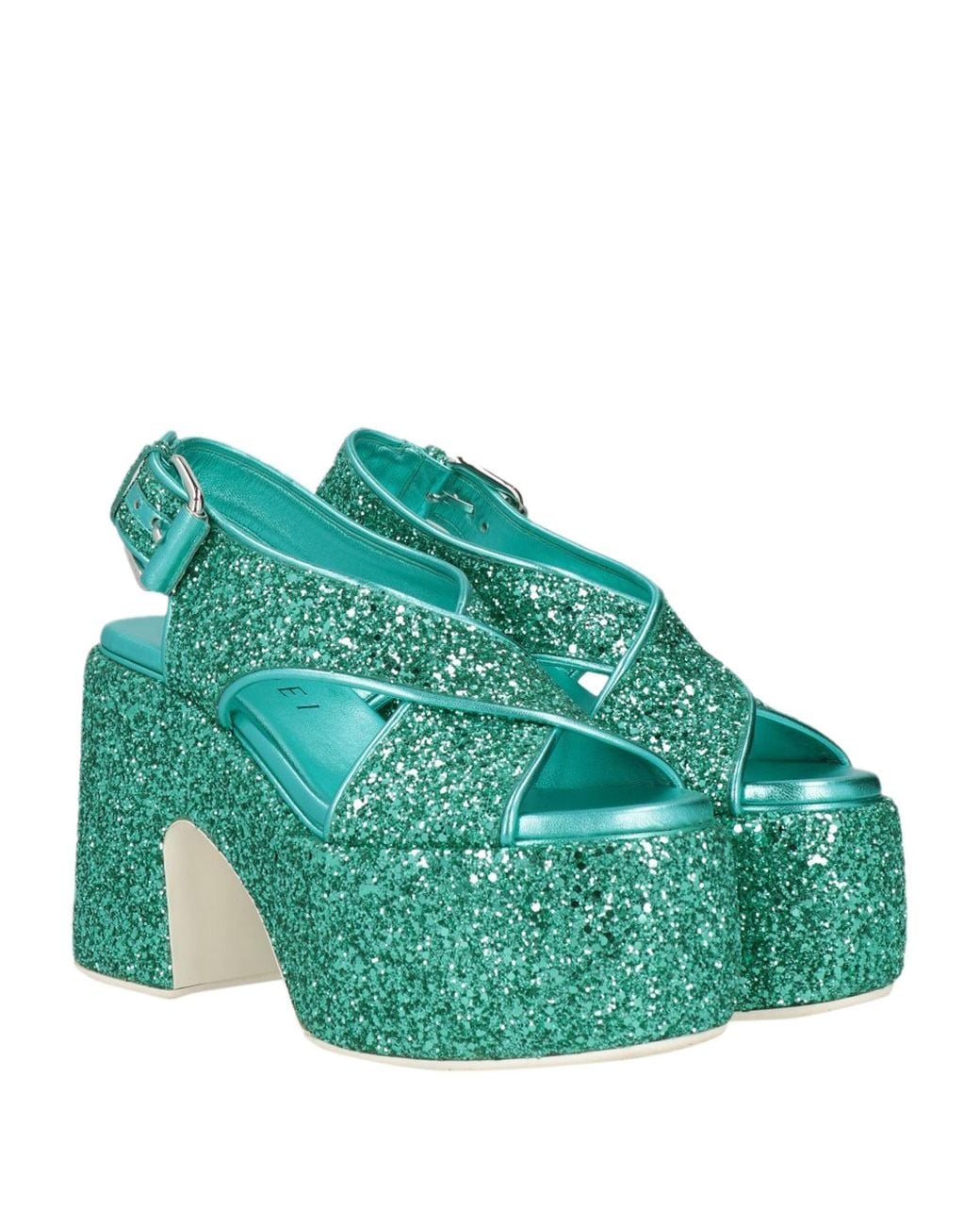 Casadei Green Sandale