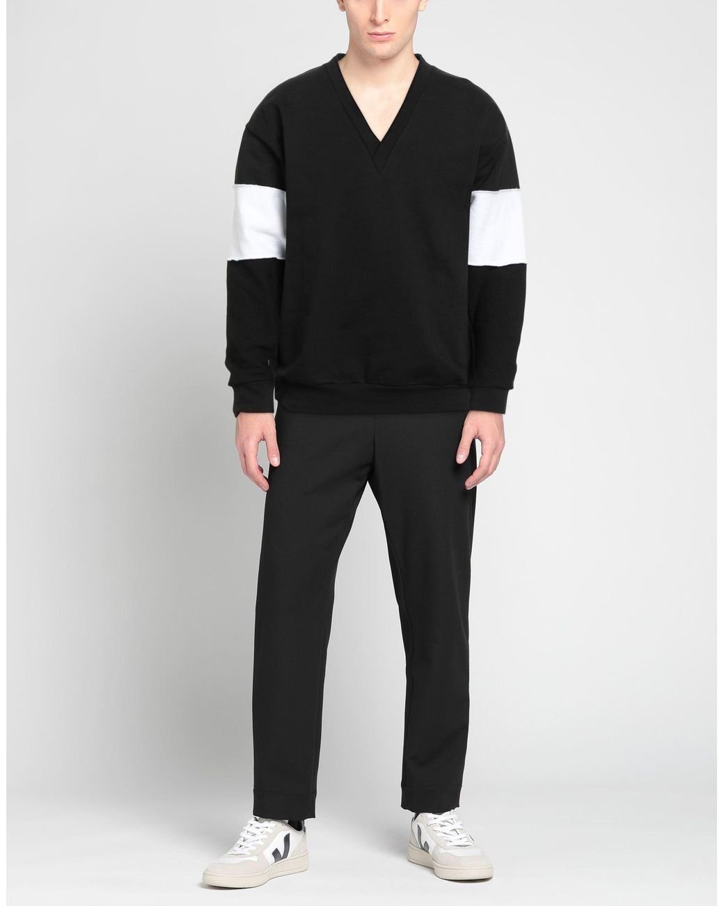 EBIT Black Sweatshirt Cotton for men