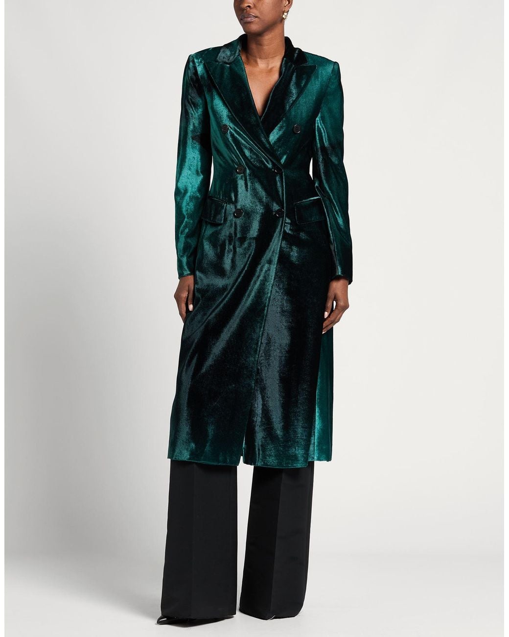Alberta Ferretti Green Coats