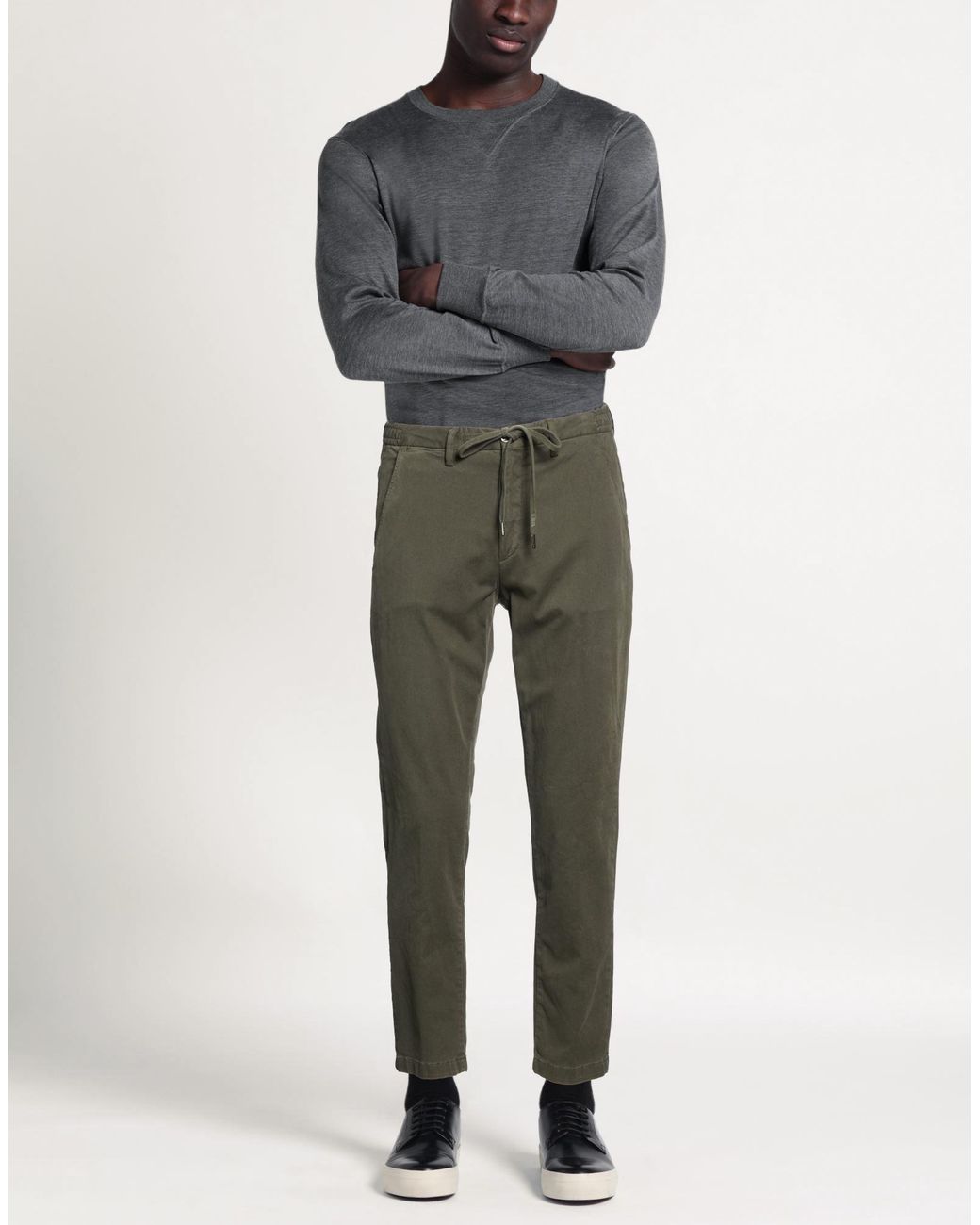 Briglia 1949 Green Military Pants Modal, Cotton, Elastane for men