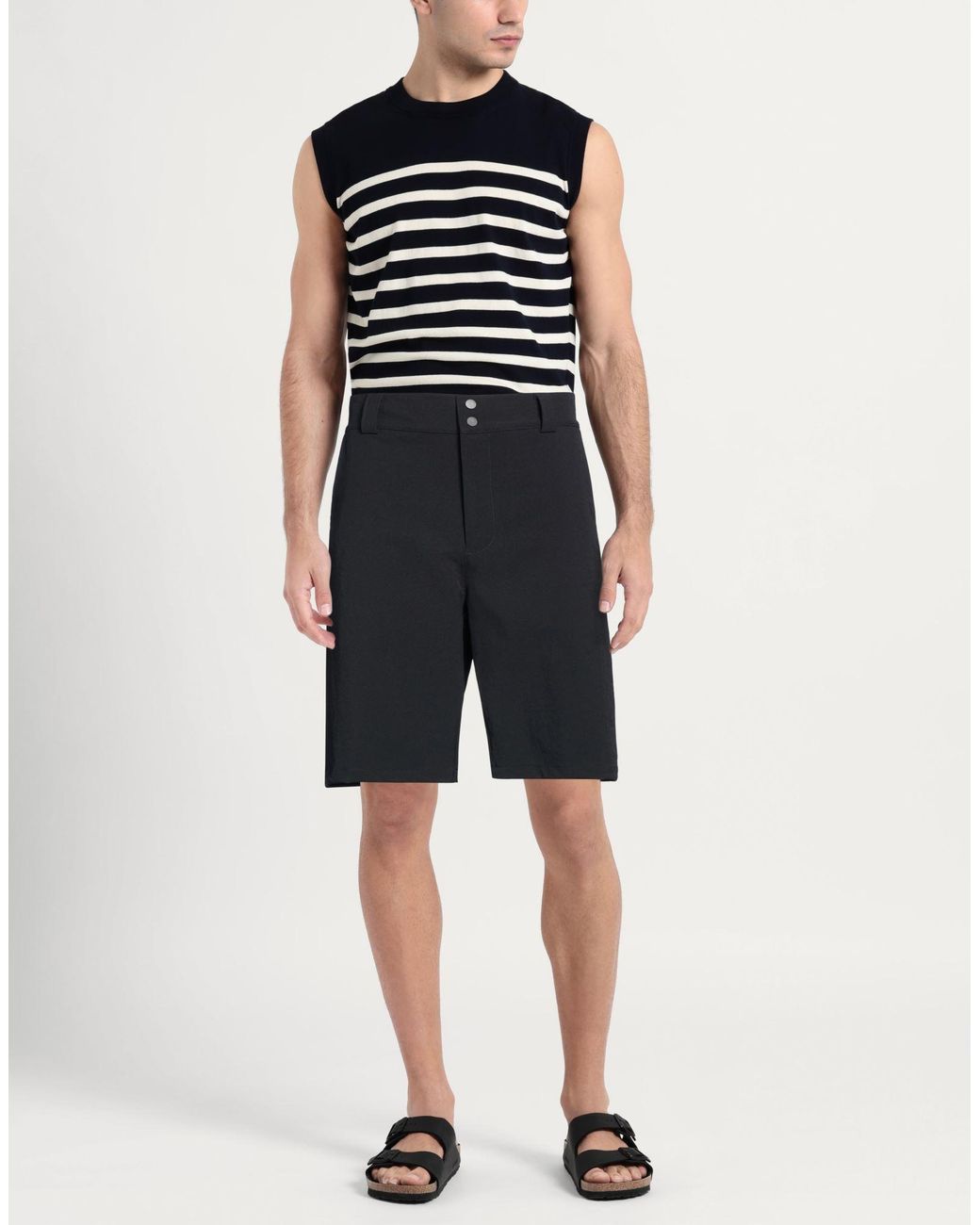 GR10K Blue Shorts & Bermuda Shorts Polyamide, Elastane for men