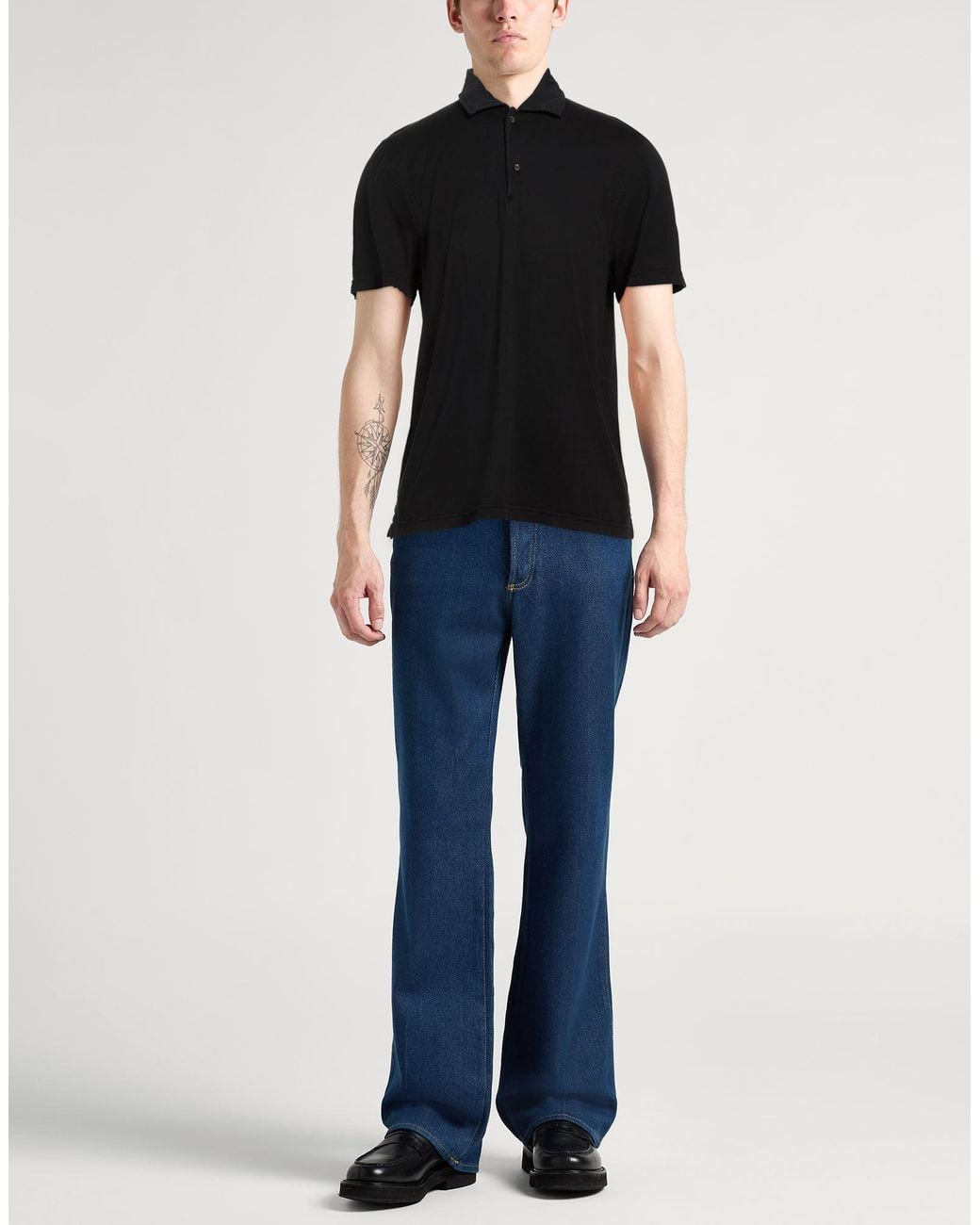 Polo Aspesi de hombre de color Black