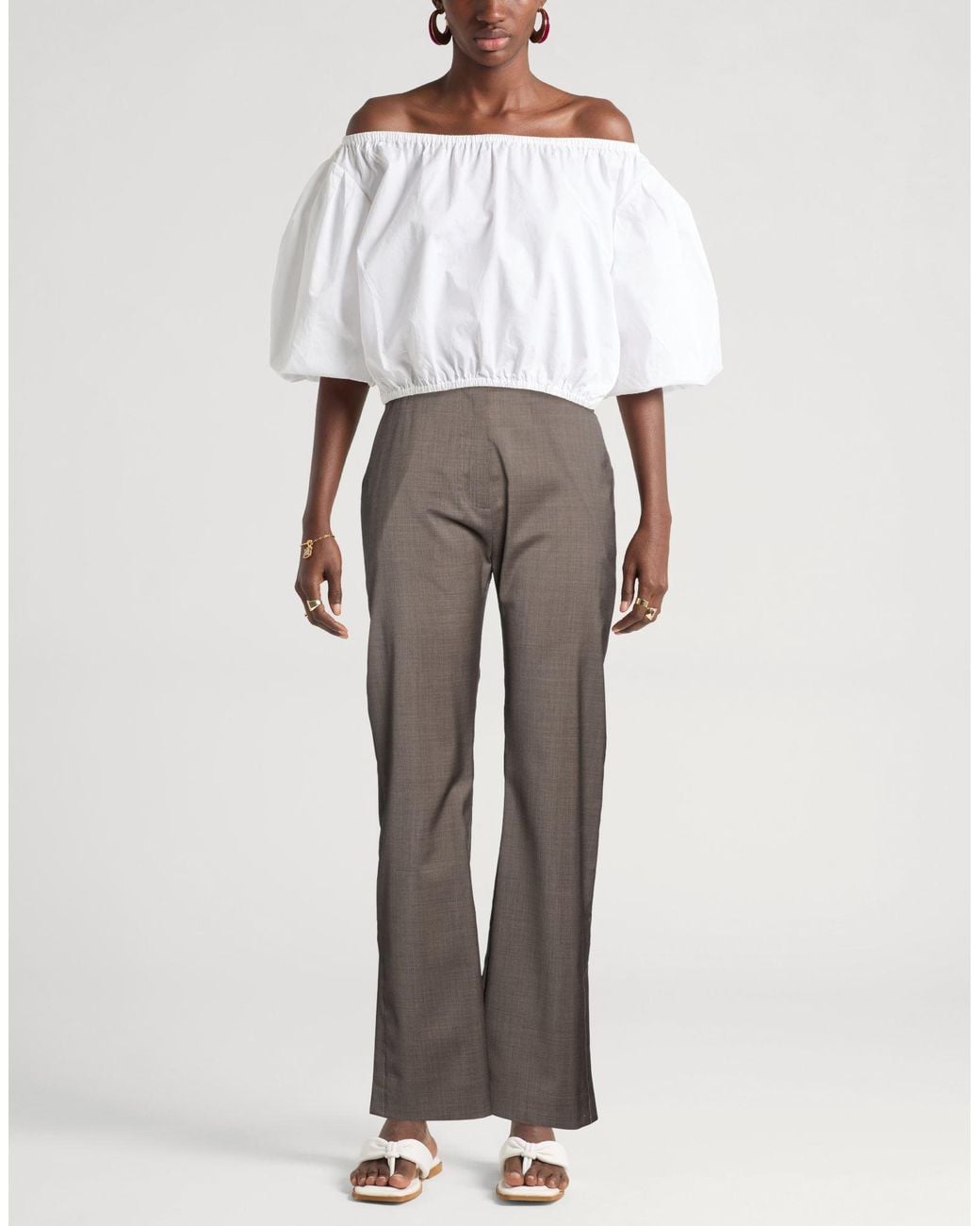 Studio Nicholson Gray Pants Virgin Wool